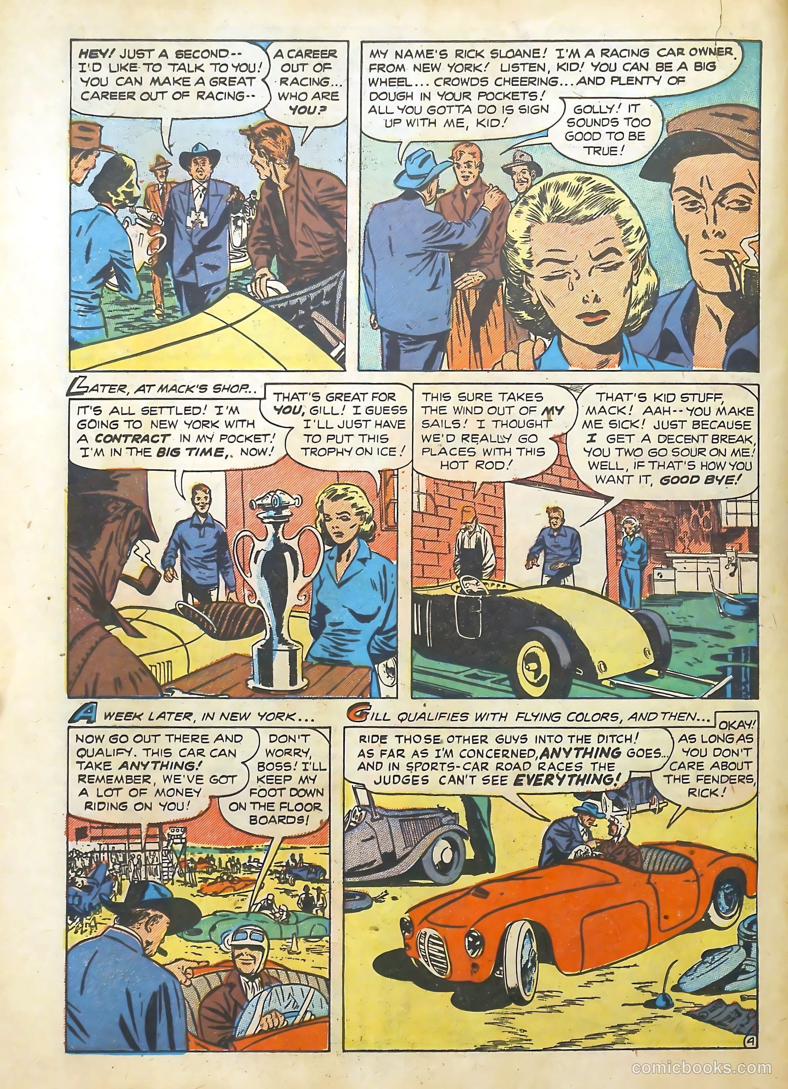 Hot Rod and Speedway Comics #1 (1952) — page 22 of 36