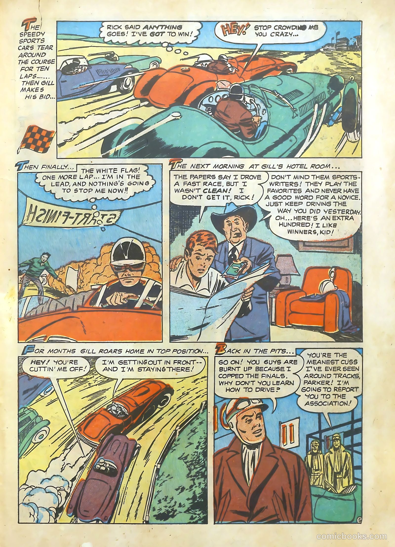 Hot Rod and Speedway Comics #1 (1952) — page 23 of 36