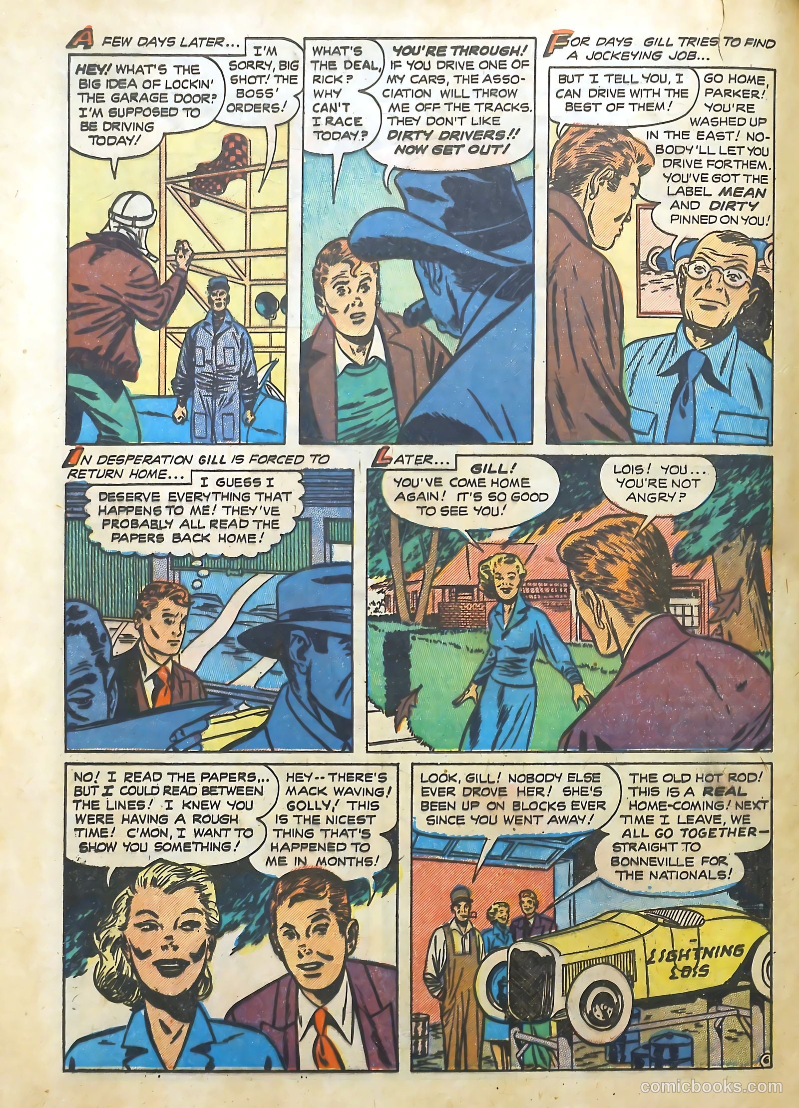 Hot Rod and Speedway Comics #1 (1952) — page 24 of 36