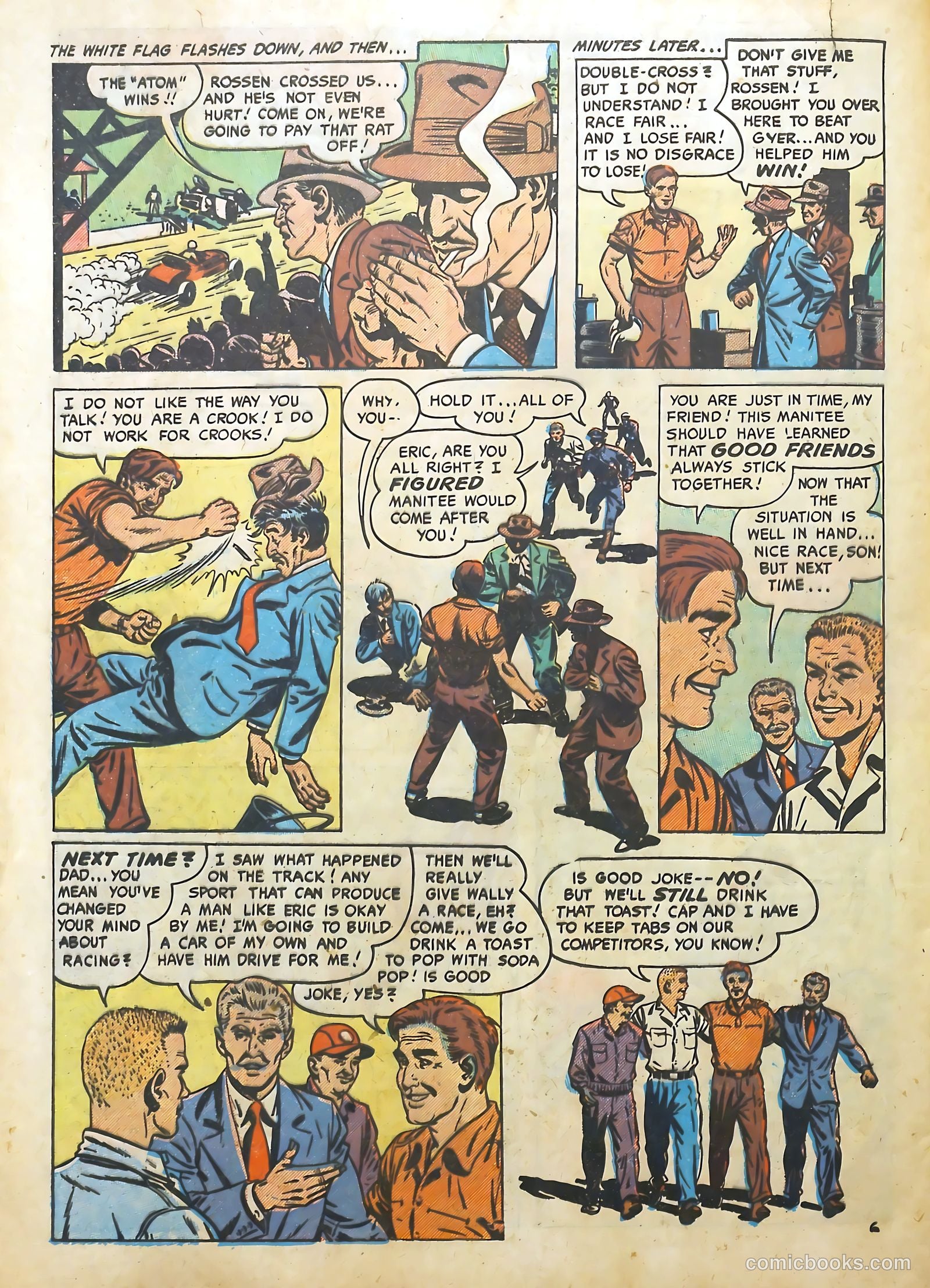 Hot Rod and Speedway Comics #1 (1952) — page 32 of 36