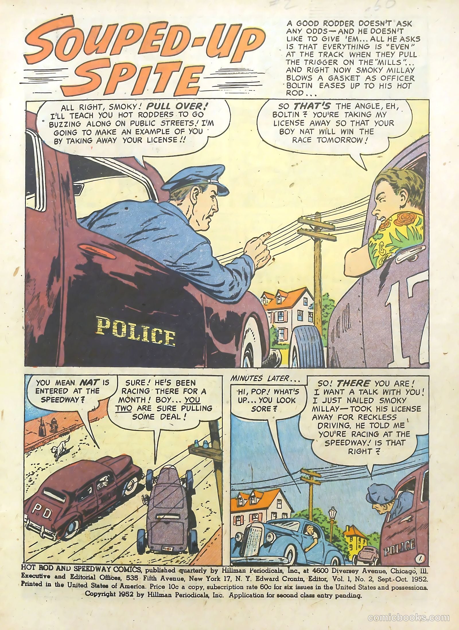 Hot Rod and Speedway Comics #2 (1952) — page 3 of 36