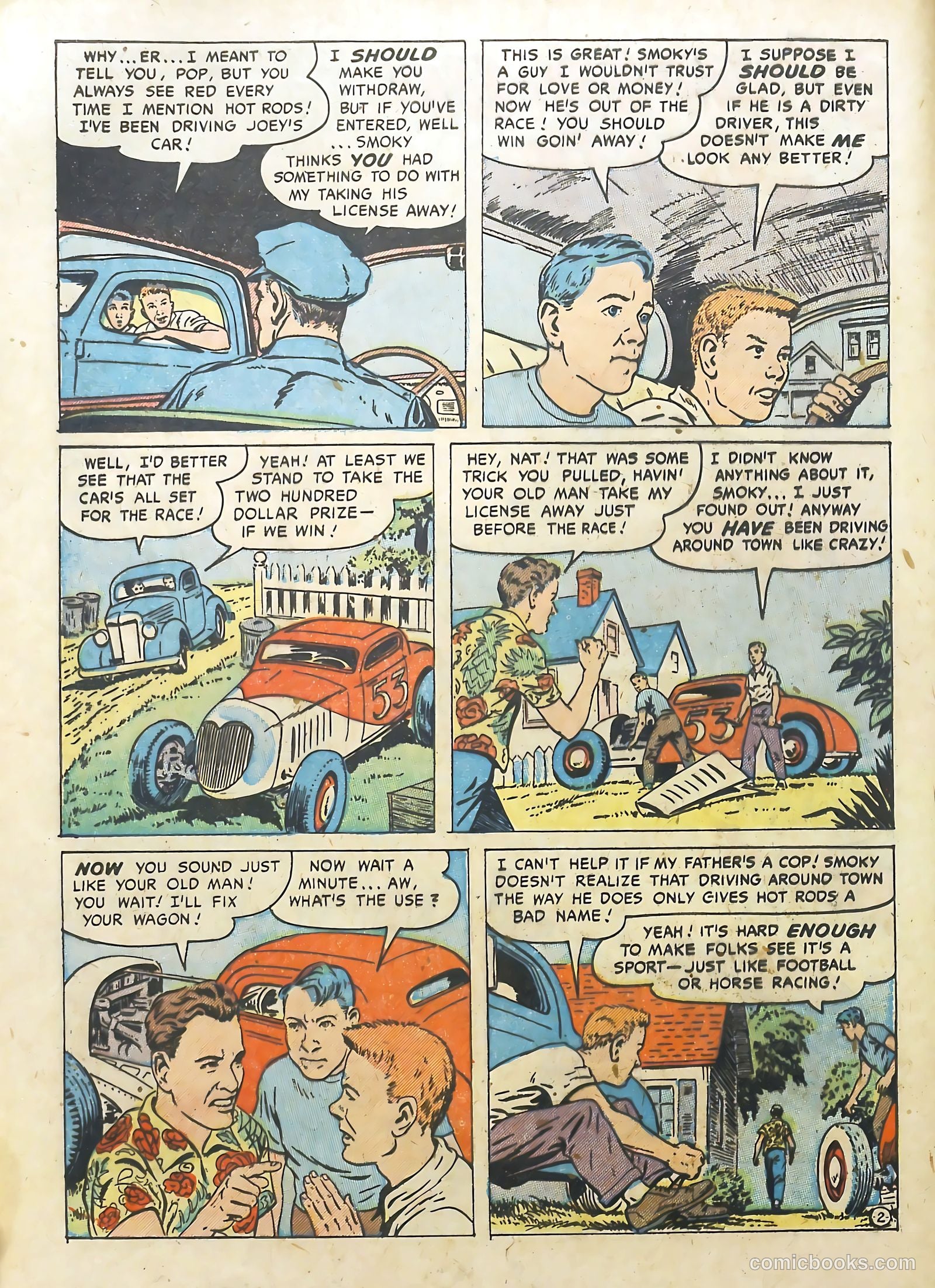 Hot Rod and Speedway Comics #2 (1952) — page 4 of 36