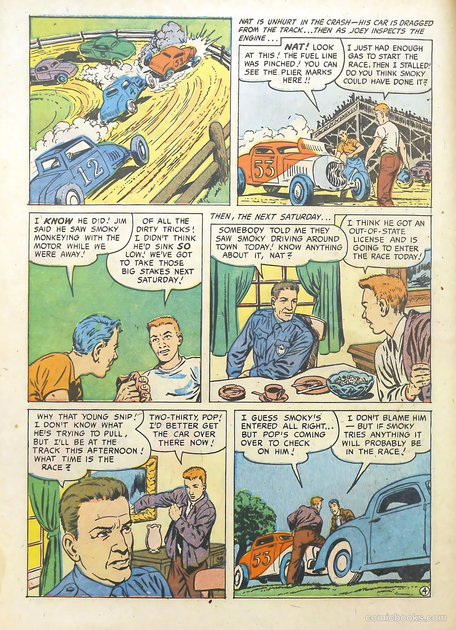 Hot Rod and Speedway Comics #2 (1952) — page 6 of 36