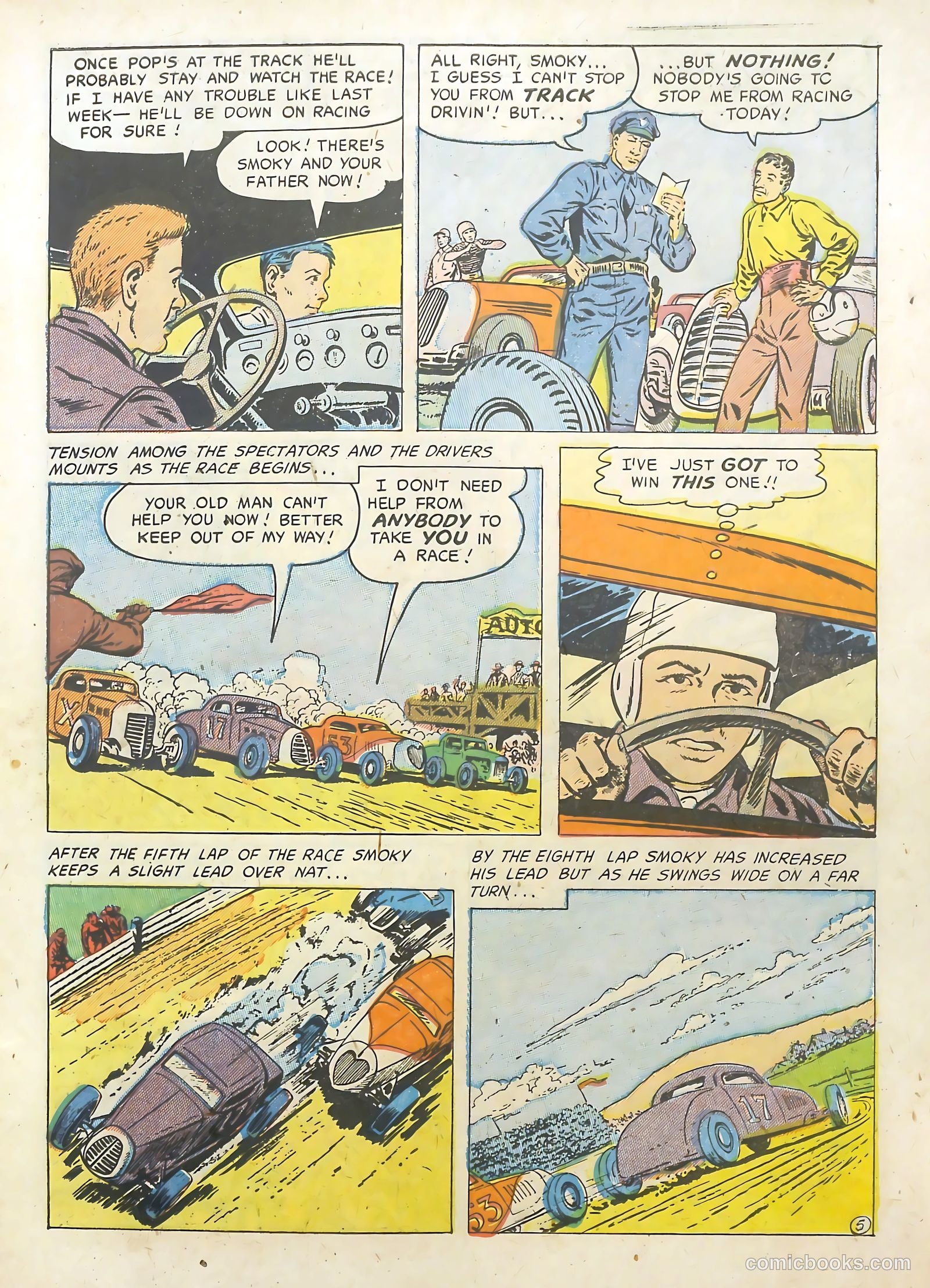 Hot Rod and Speedway Comics #2 (1952) — page 7 of 36