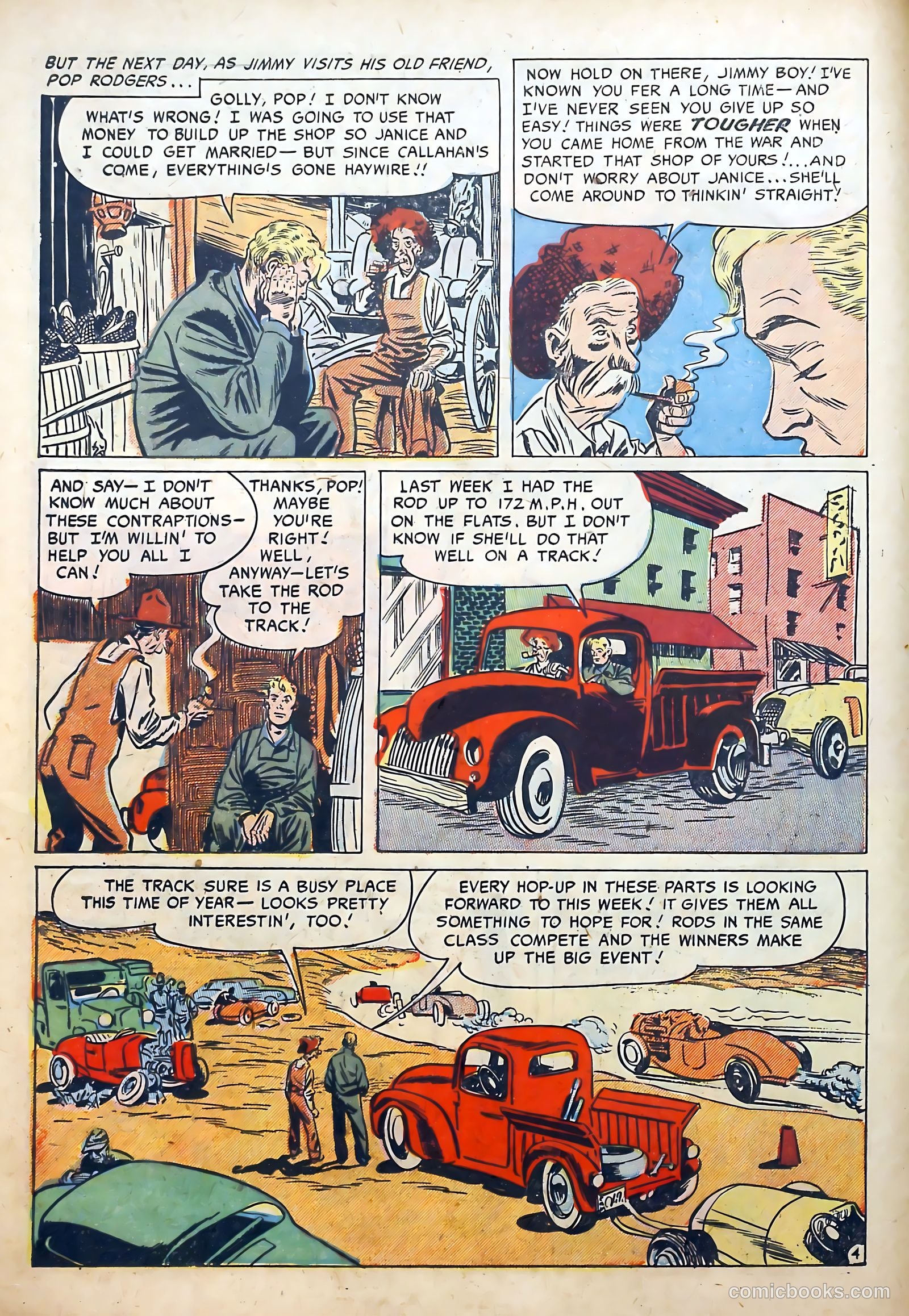 Hot Rod and Speedway Comics #3 (1952) — page 6 of 36