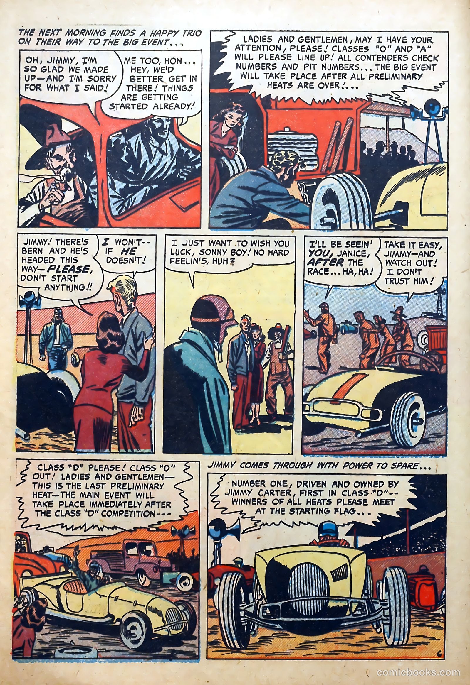 Hot Rod and Speedway Comics #3 (1952) — page 8 of 36