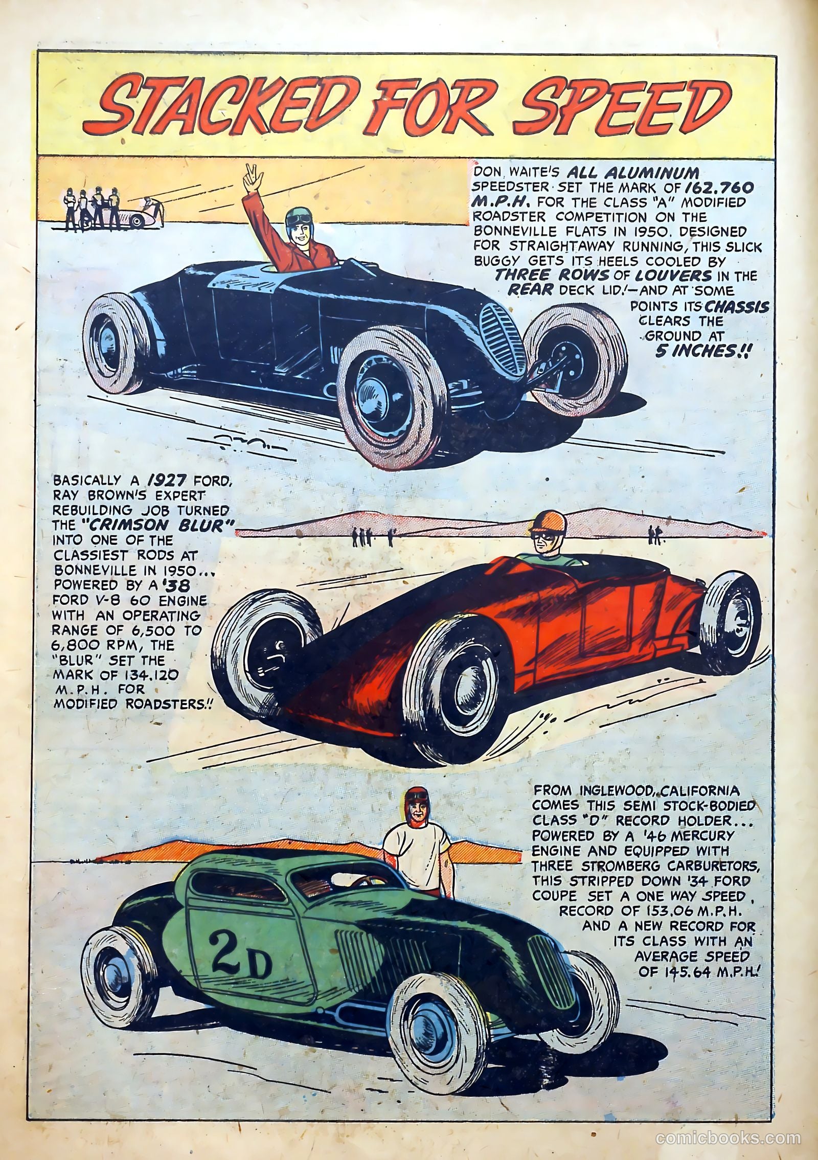 Hot Rod and Speedway Comics #3 (1952) — page 10 of 36