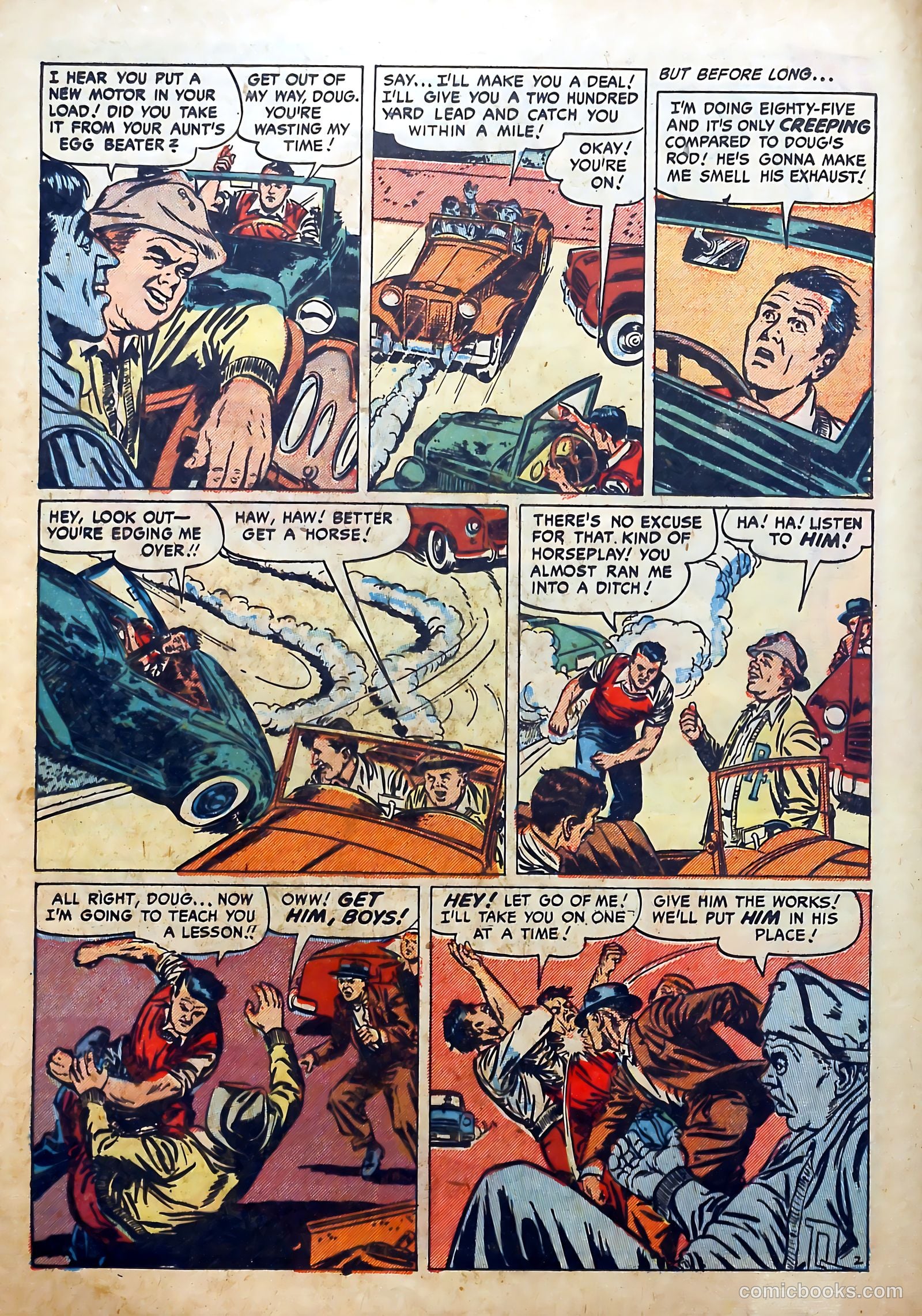 Hot Rod and Speedway Comics #3 (1952) — page 12 of 36