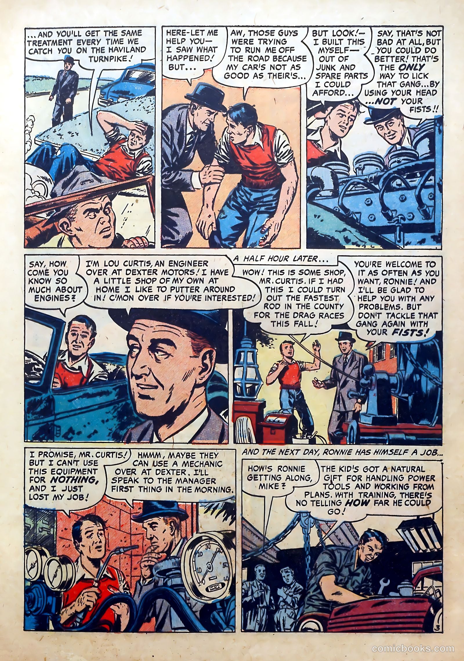 Hot Rod and Speedway Comics #3 (1952) — page 13 of 36