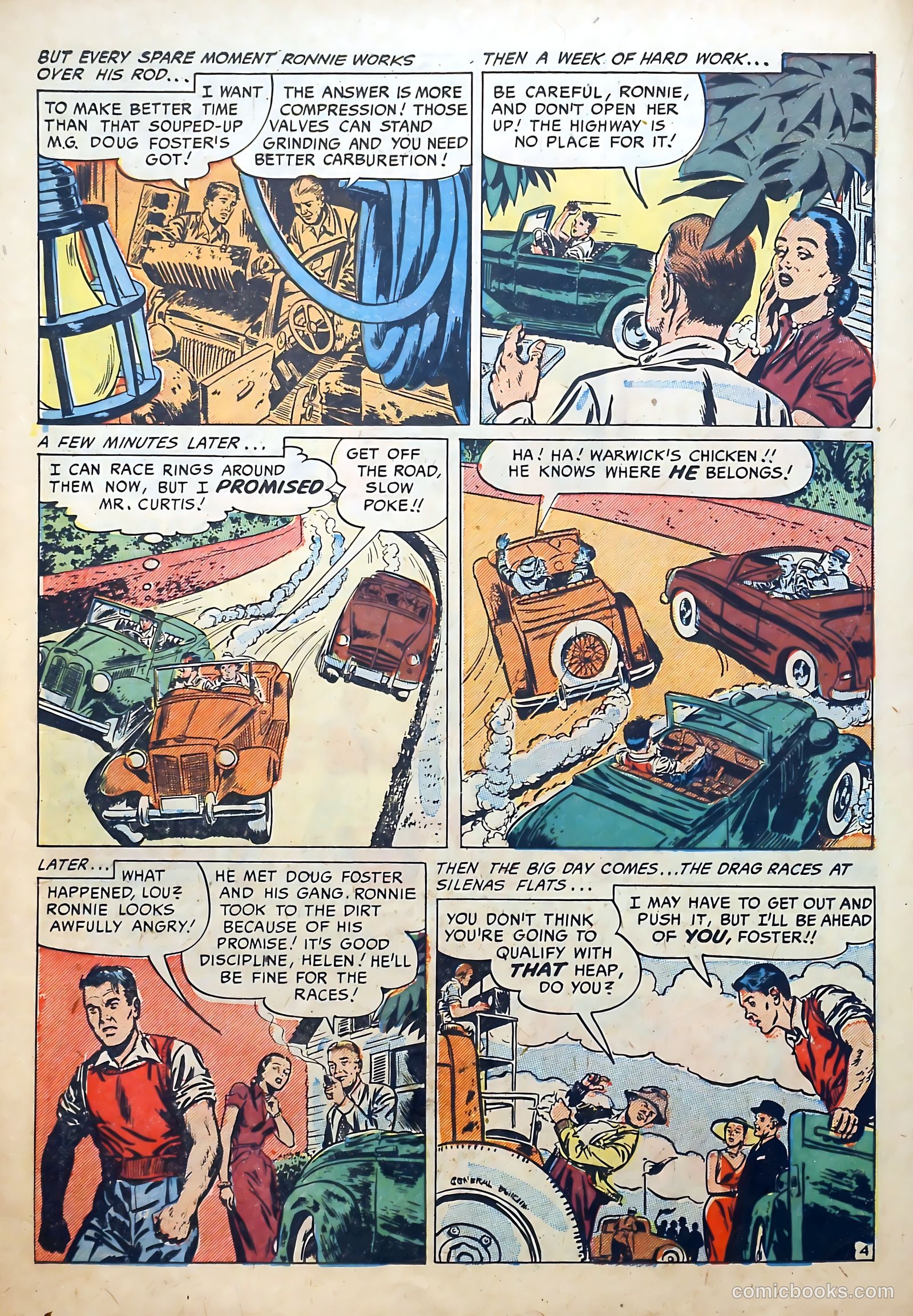 Hot Rod and Speedway Comics #3 (1952) — page 14 of 36