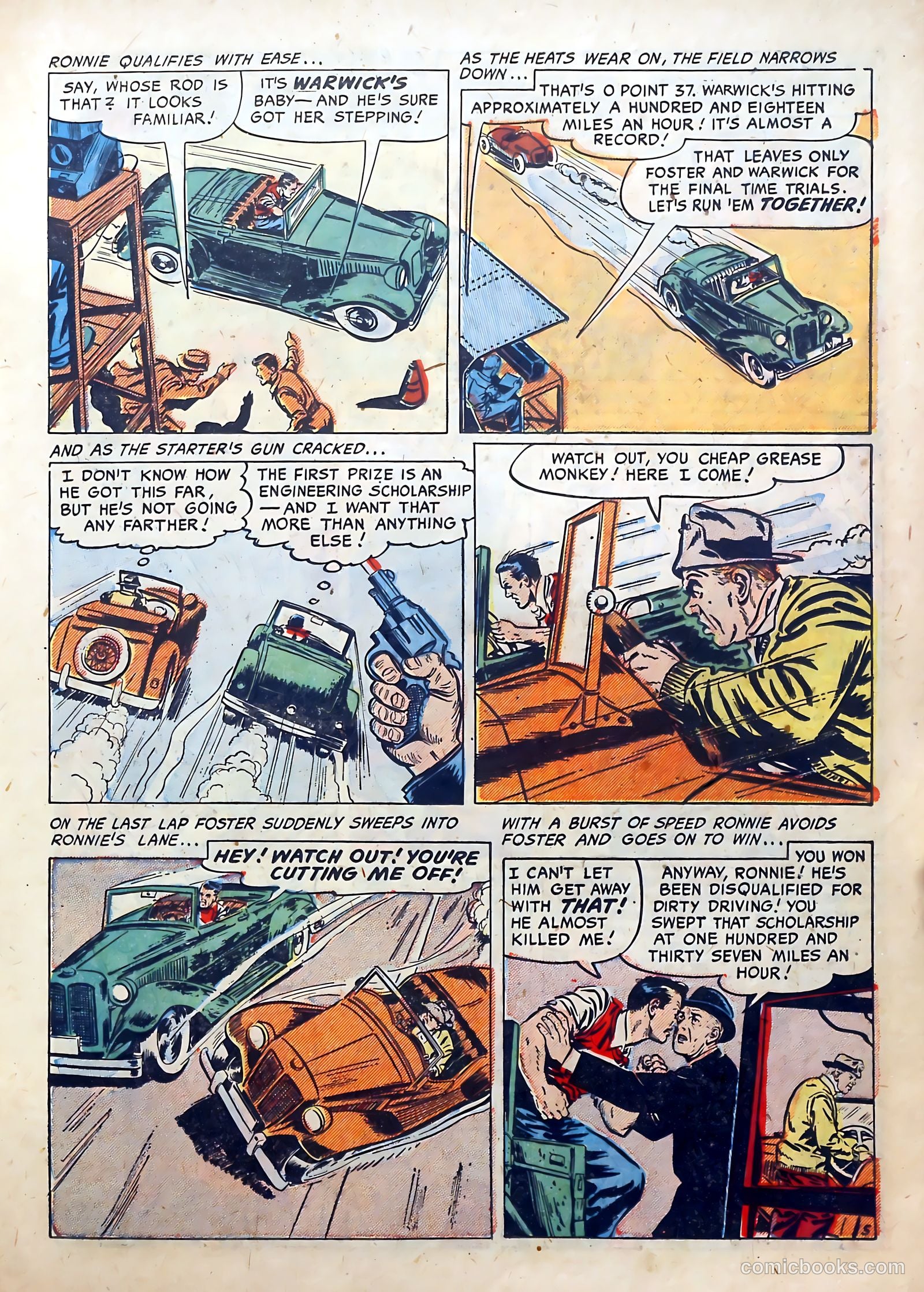 Hot Rod and Speedway Comics #3 (1952) — page 15 of 36