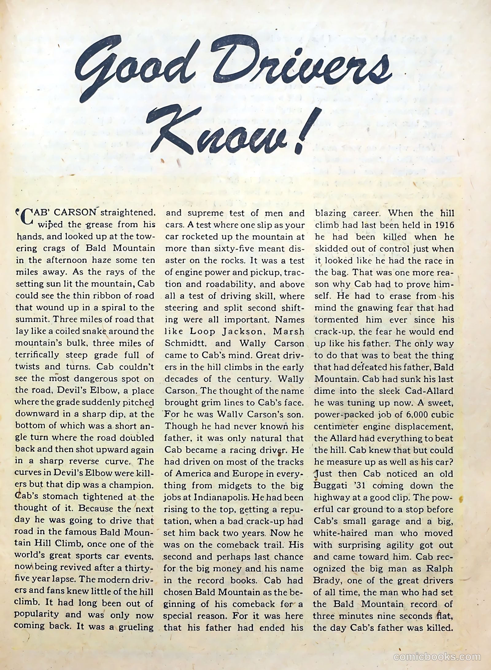 Hot Rod and Speedway Comics #3 (1952) — page 19 of 36