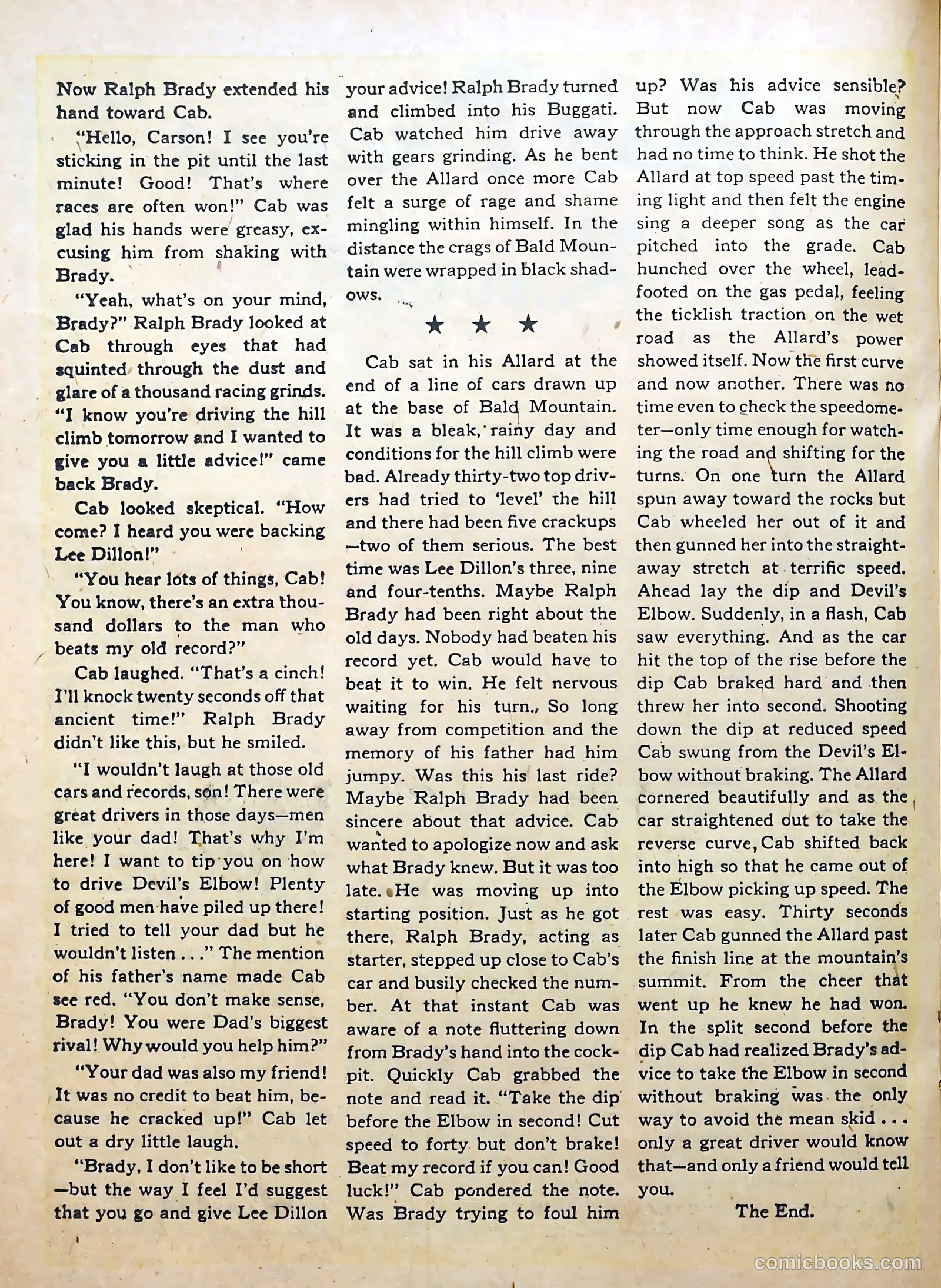 Hot Rod and Speedway Comics #3 (1952) — page 20 of 36