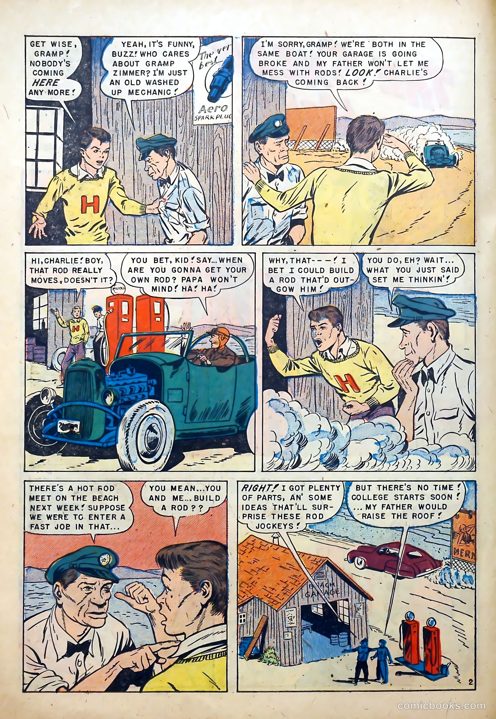 Hot Rod and Speedway Comics #3 (1952) — page 22 of 36