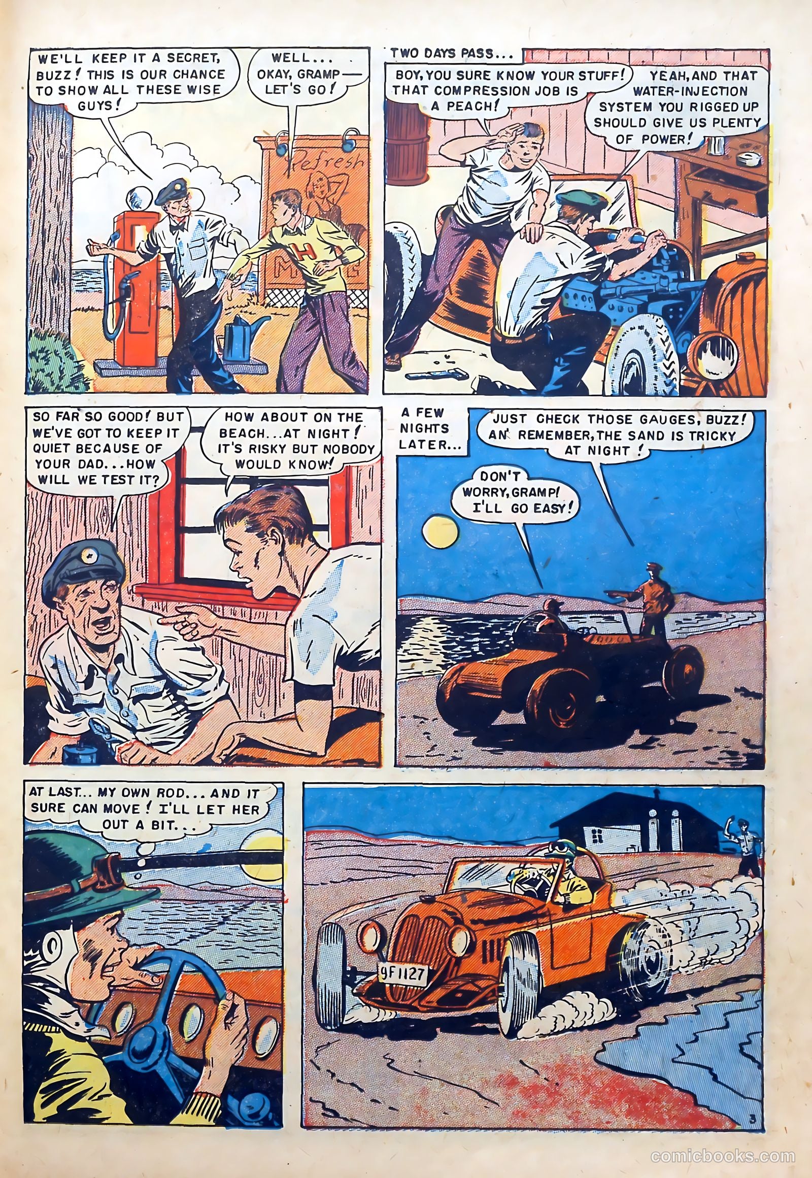 Hot Rod and Speedway Comics #3 (1952) — page 23 of 36