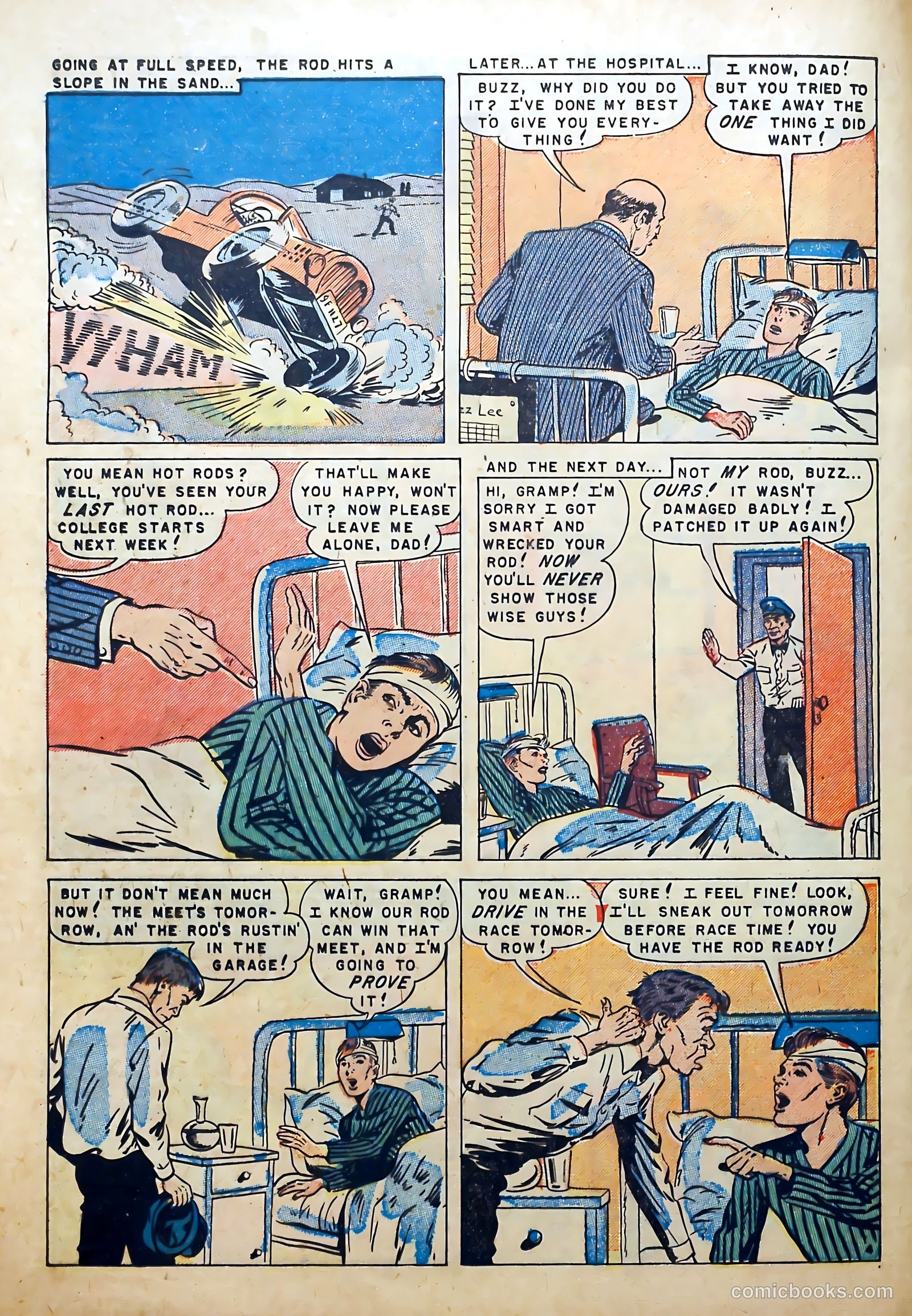Hot Rod and Speedway Comics #3 (1952) — page 24 of 36