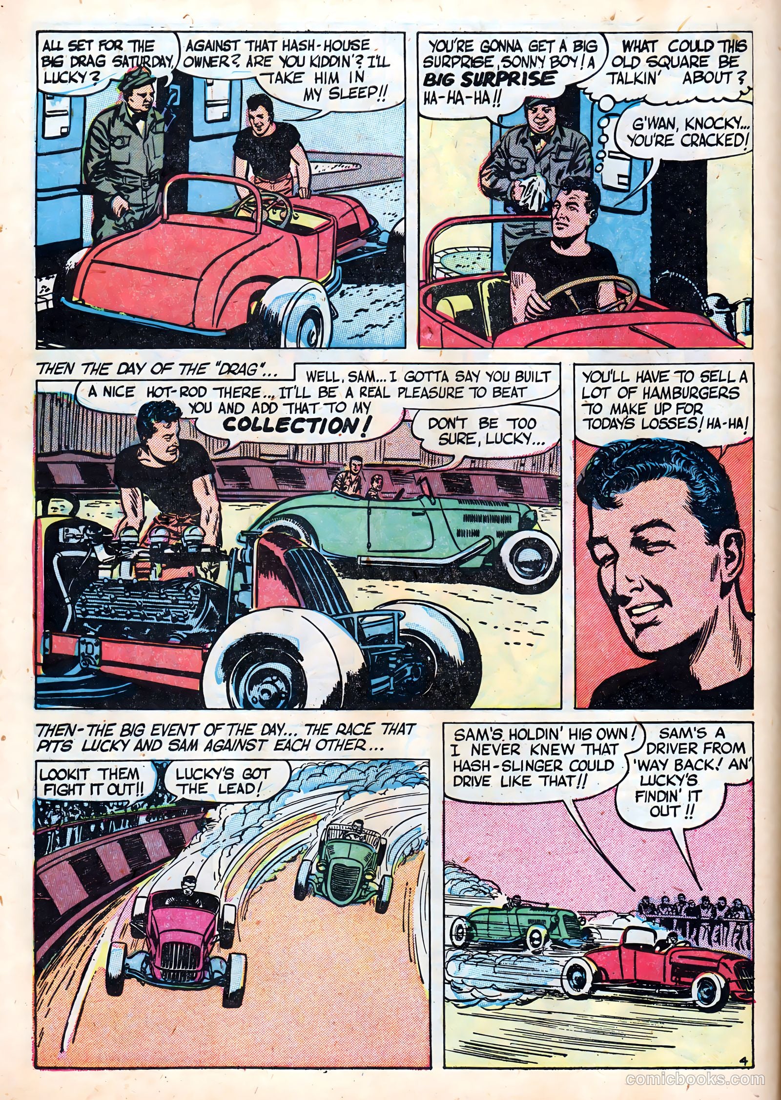 Hot Rod and Speedway Comics #4 (1953) — page 6 of 37