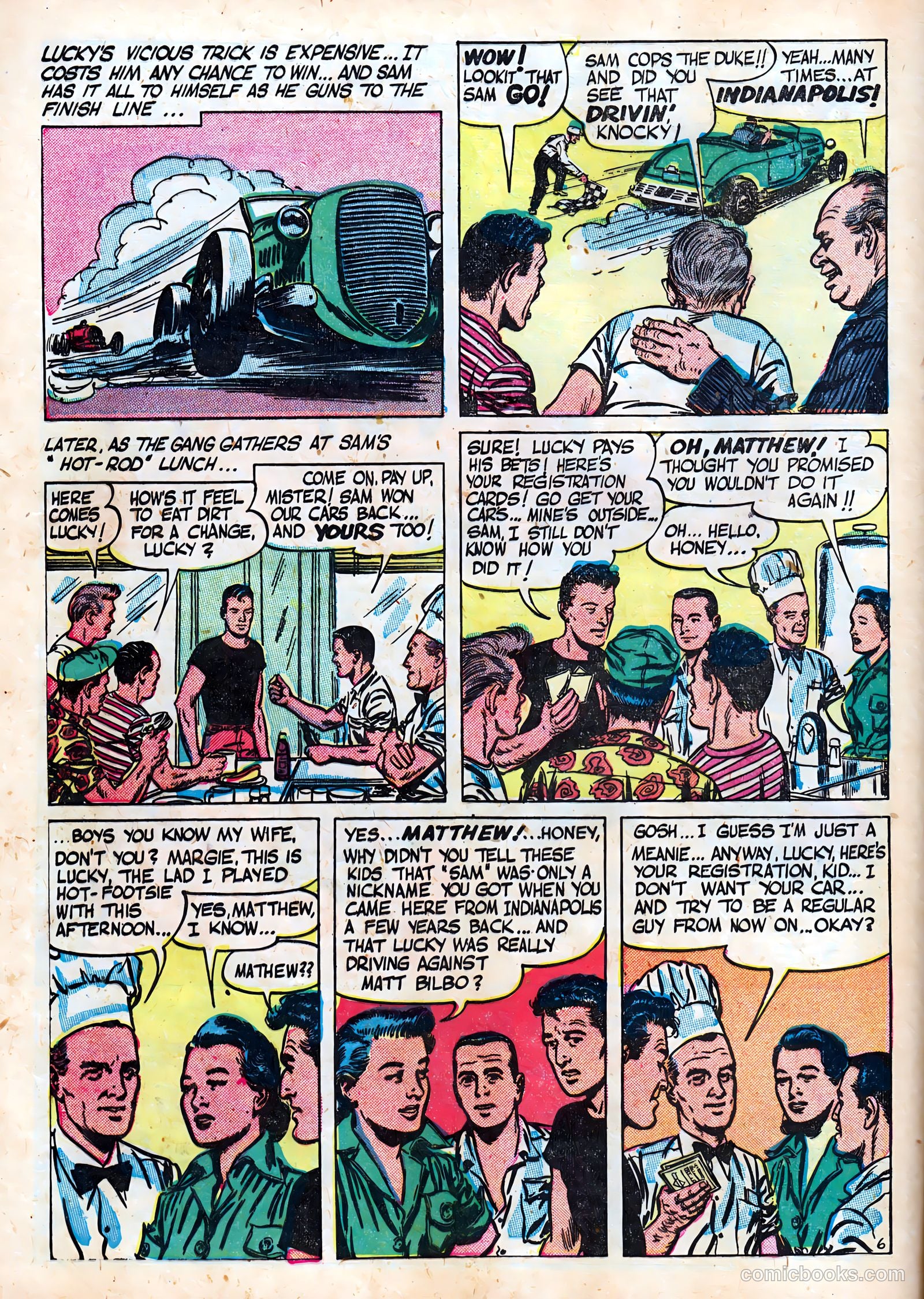Hot Rod and Speedway Comics #4 (1953) — page 8 of 37