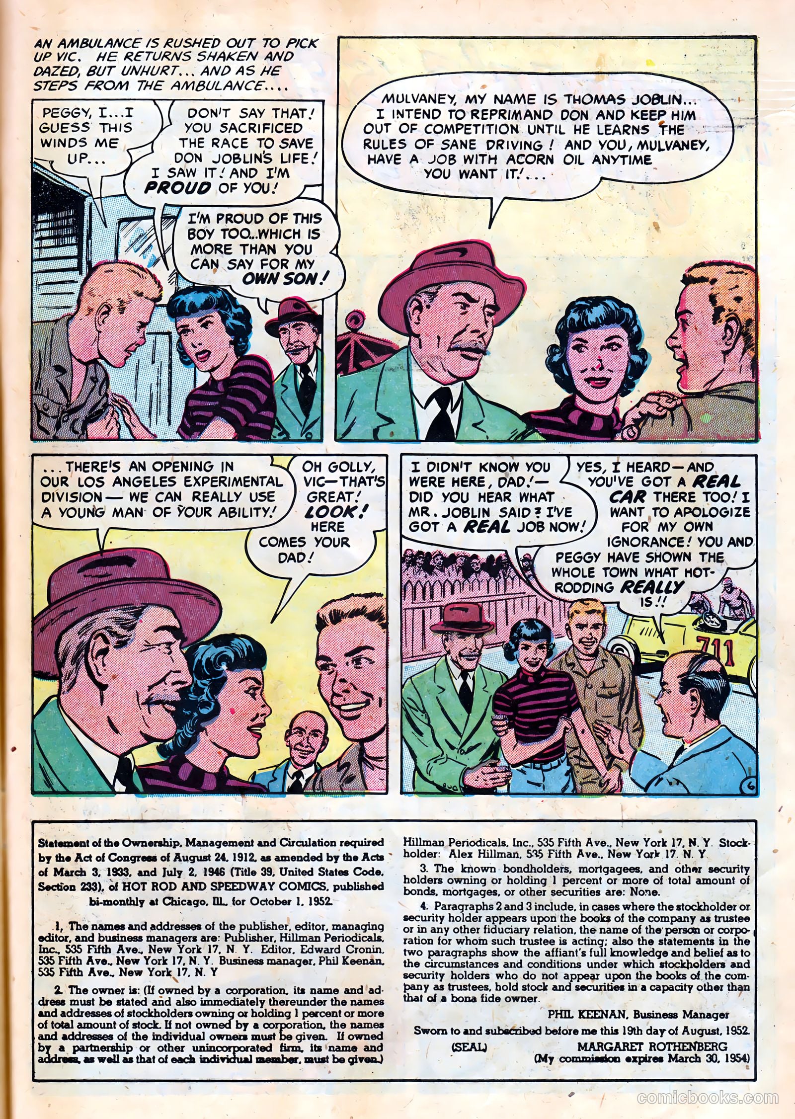 Hot Rod and Speedway Comics #4 (1953) — page 27 of 37
