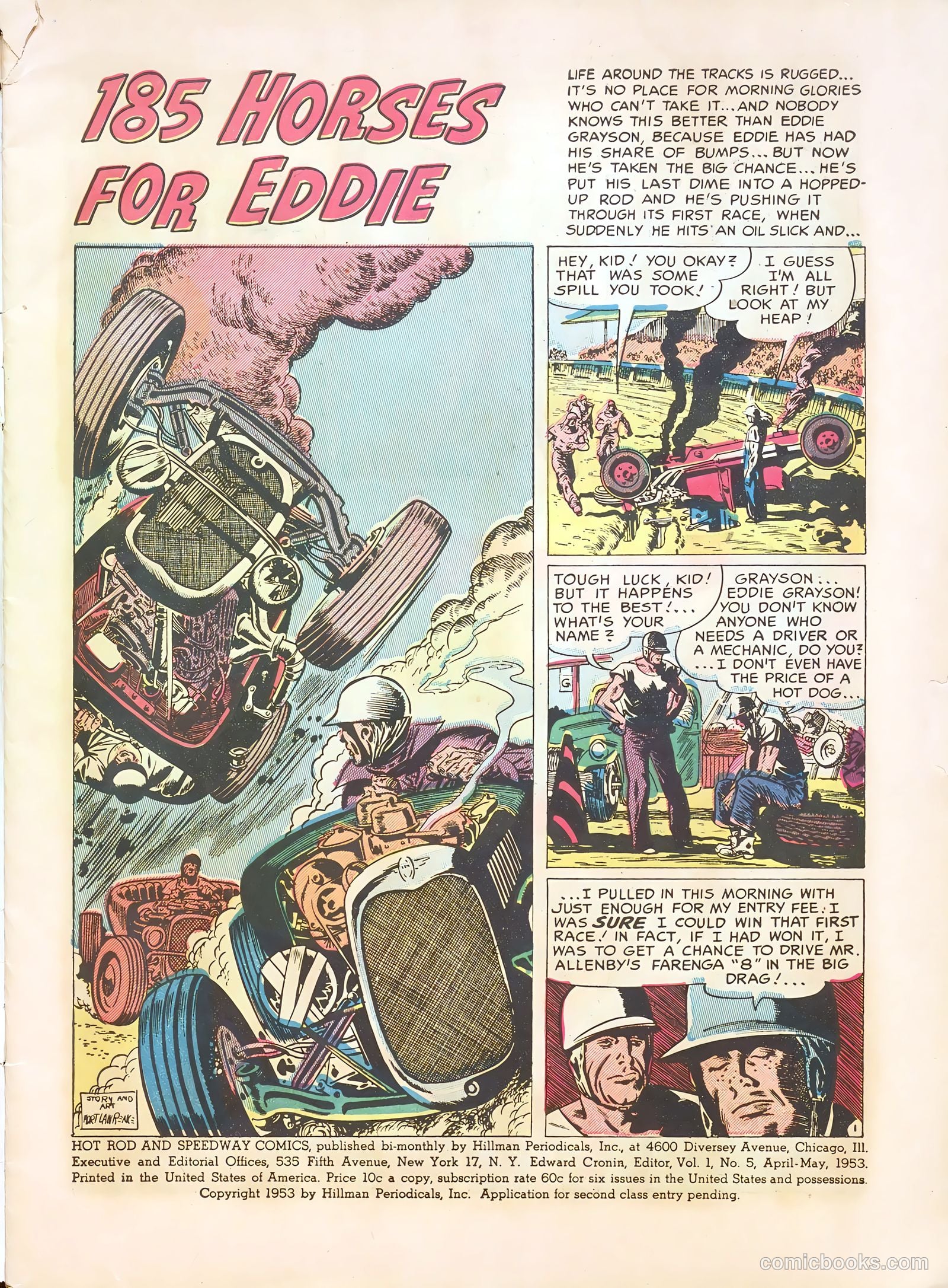 Hot Rod and Speedway Comics #5 (1953) — page 3 of 36