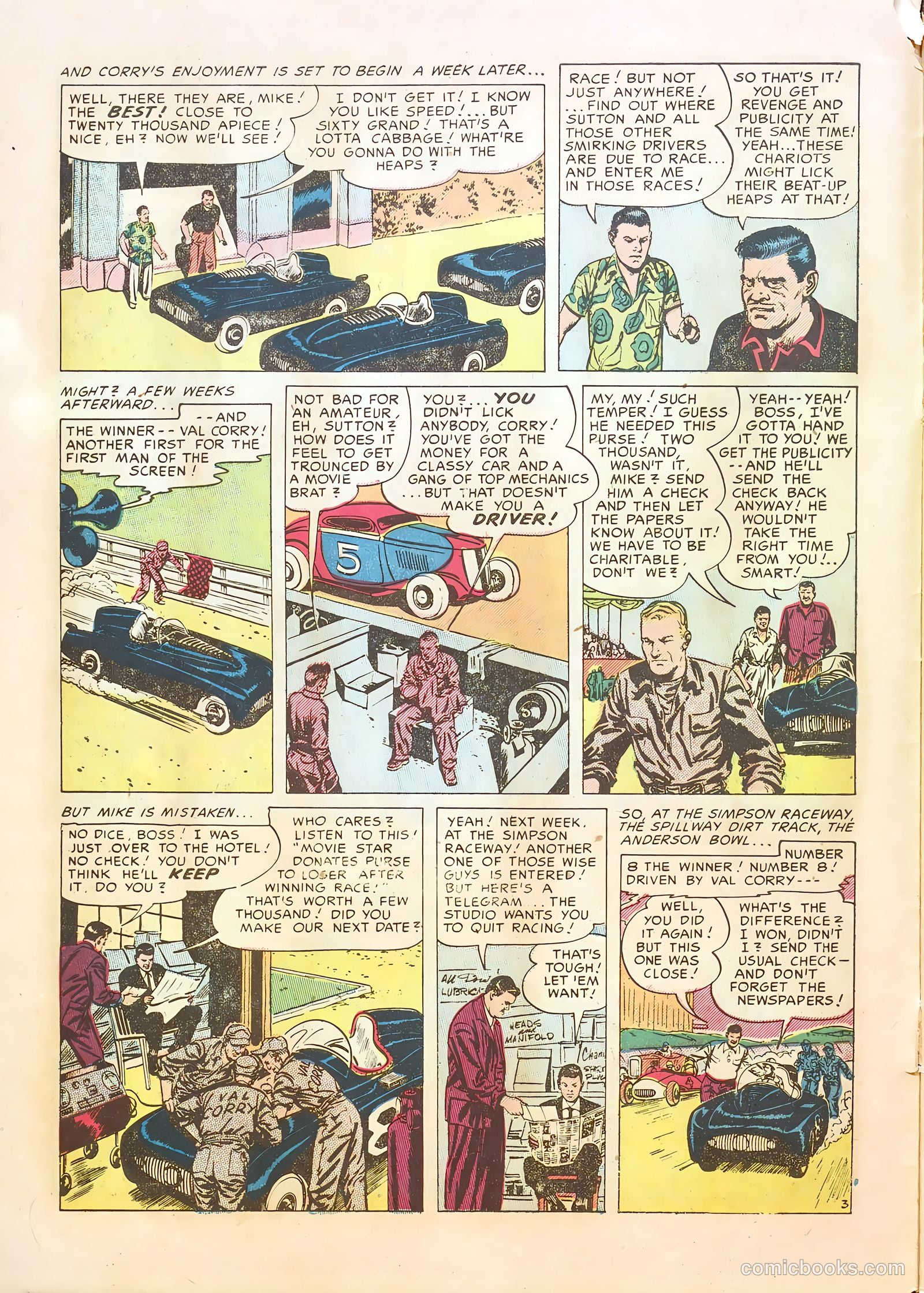 Hot Rod and Speedway Comics #5 (1953) — page 10 of 36