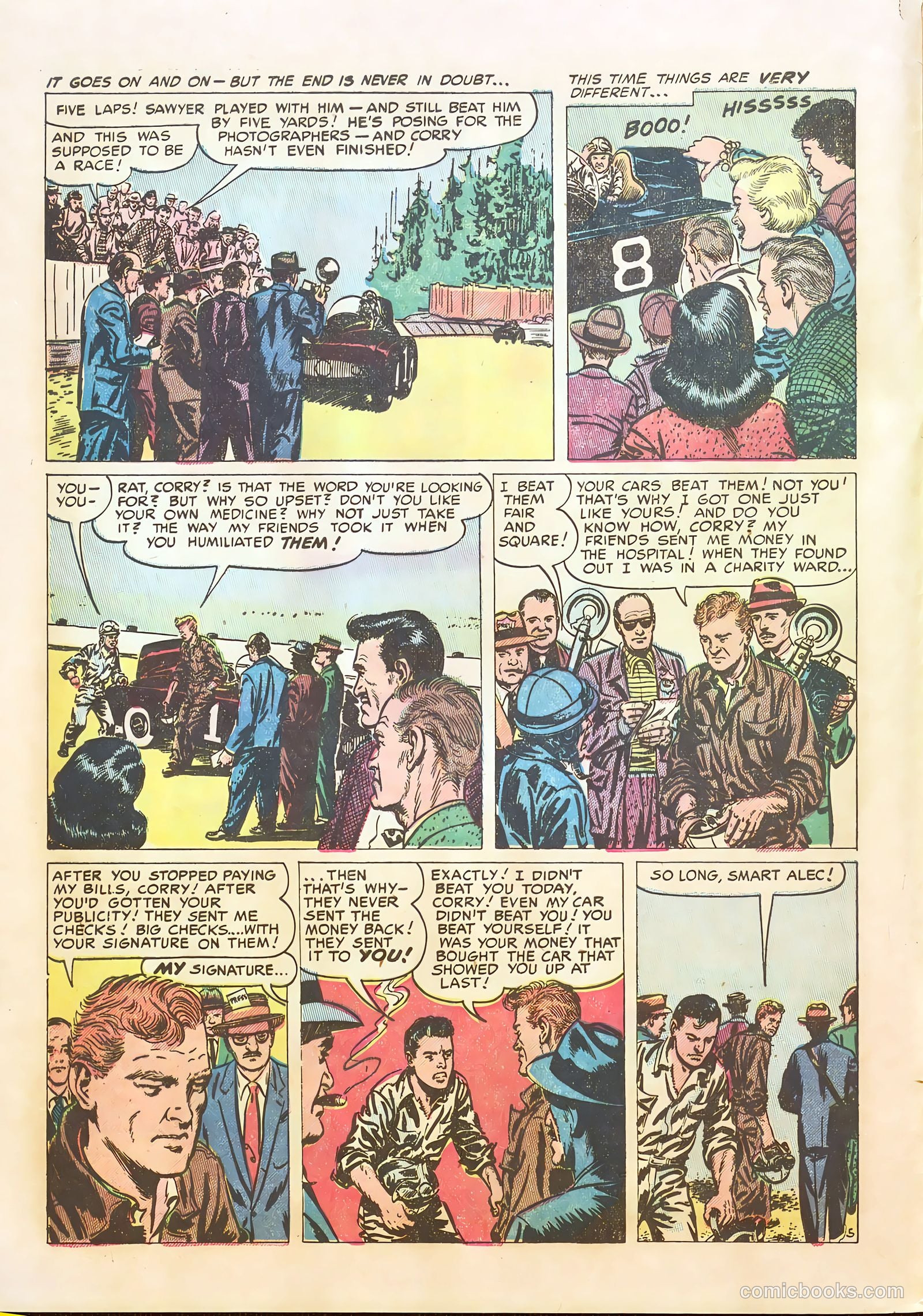 Hot Rod and Speedway Comics #5 (1953) — page 12 of 36