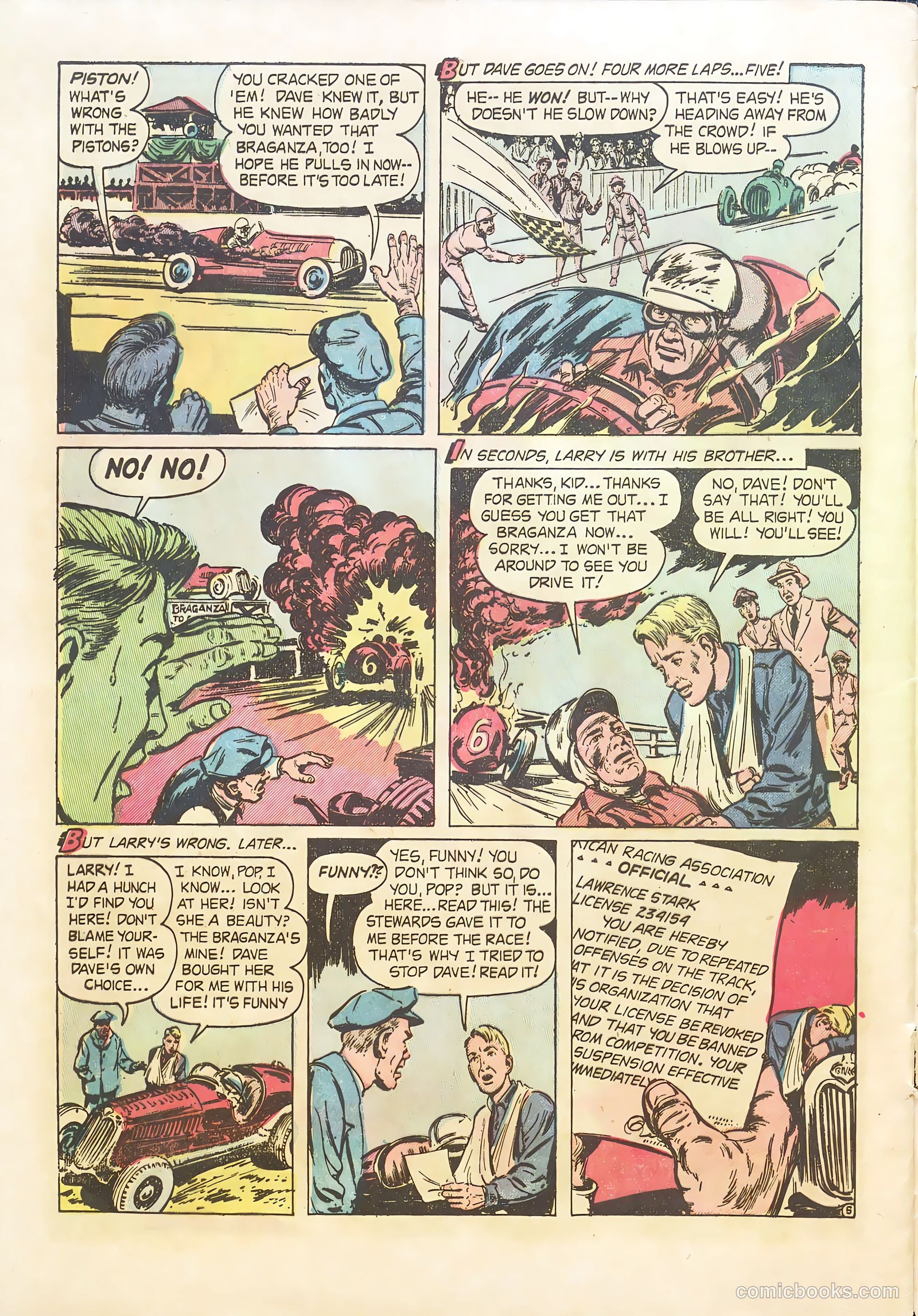 Hot Rod and Speedway Comics #5 (1953) — page 32 of 36