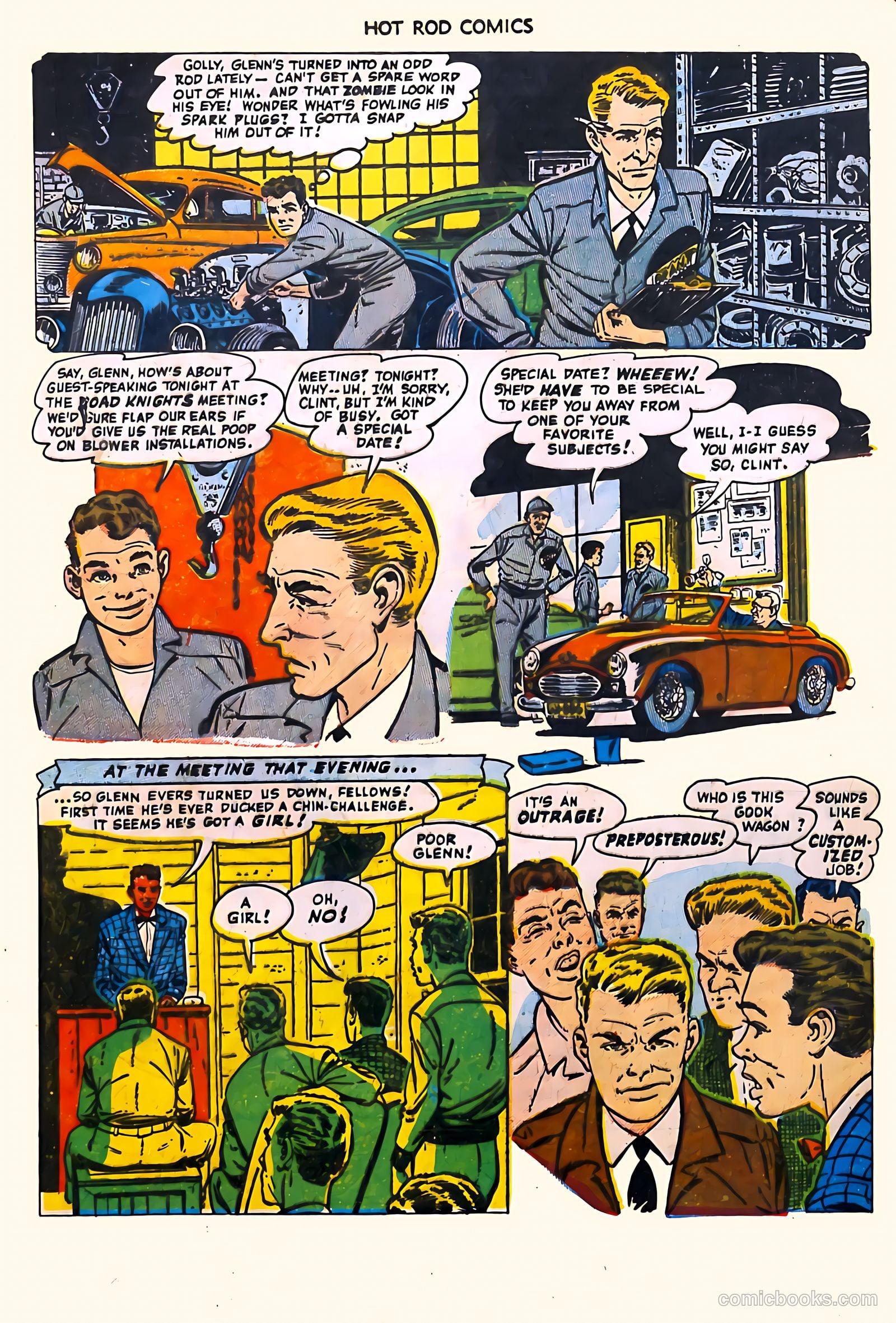 Hot Rod Comics #4 (1952) — page 4 of 37