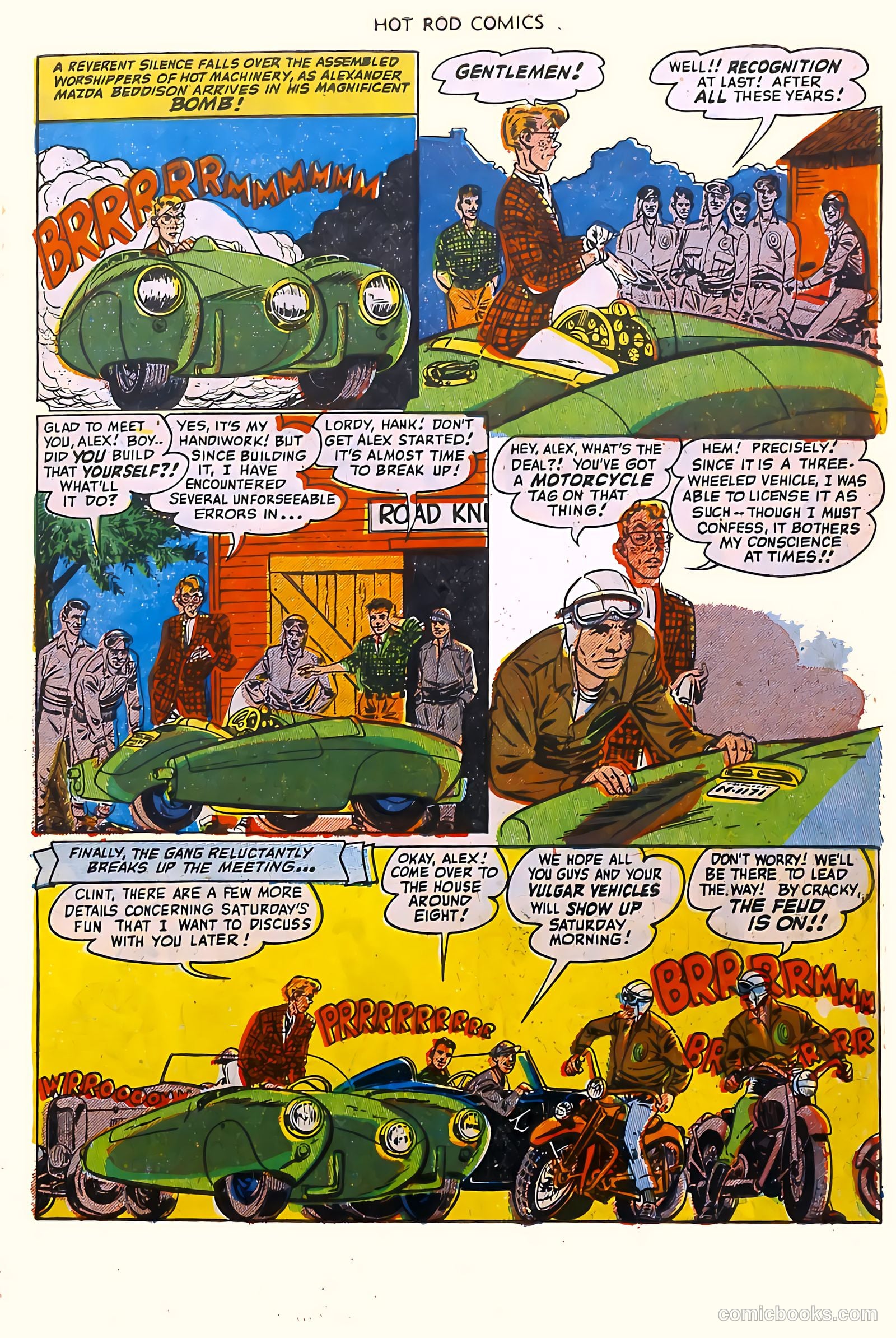 Hot Rod Comics #4 (1952) — page 28 of 37