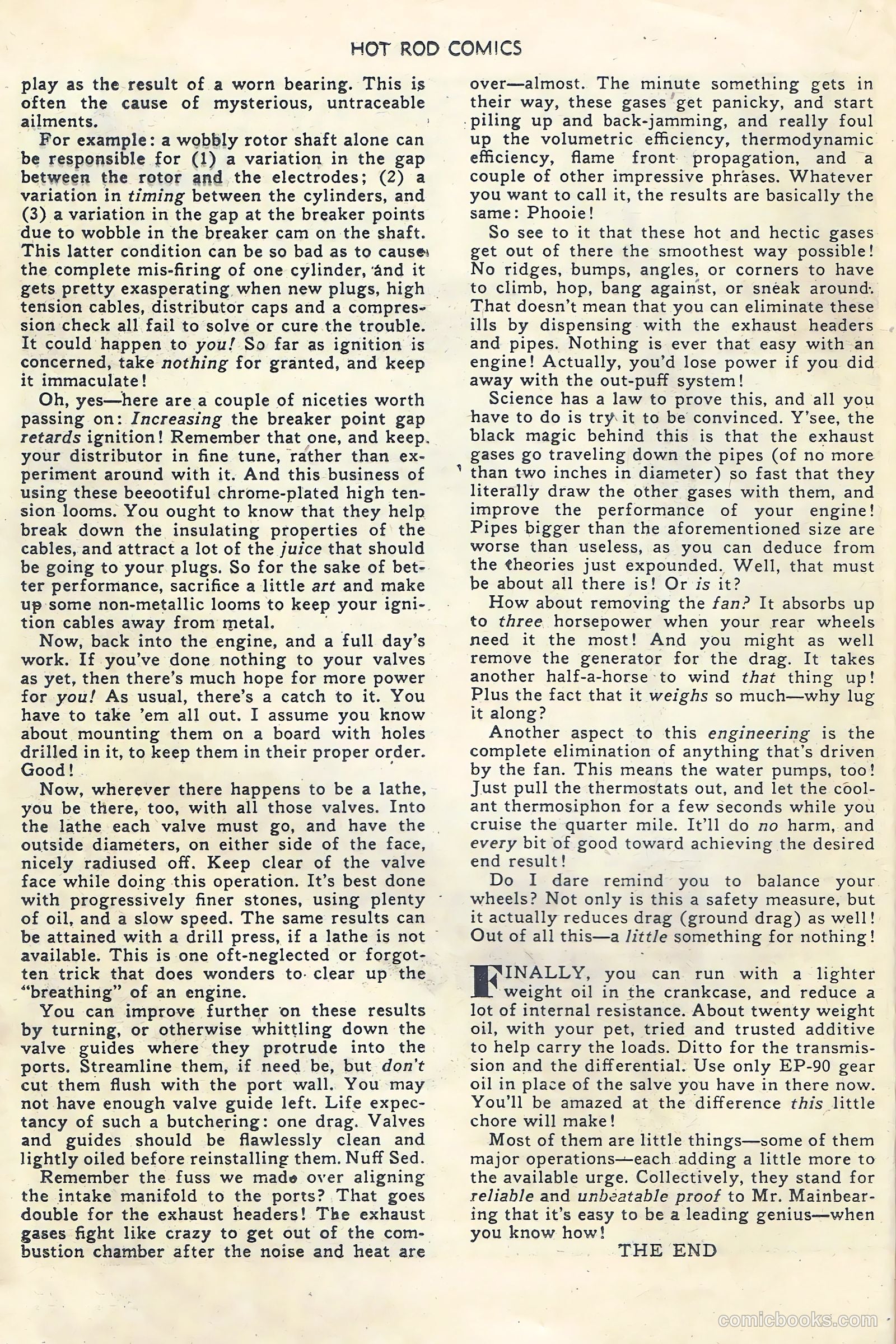 Hot Rod Comics #5 (1952) — page 16 of 35