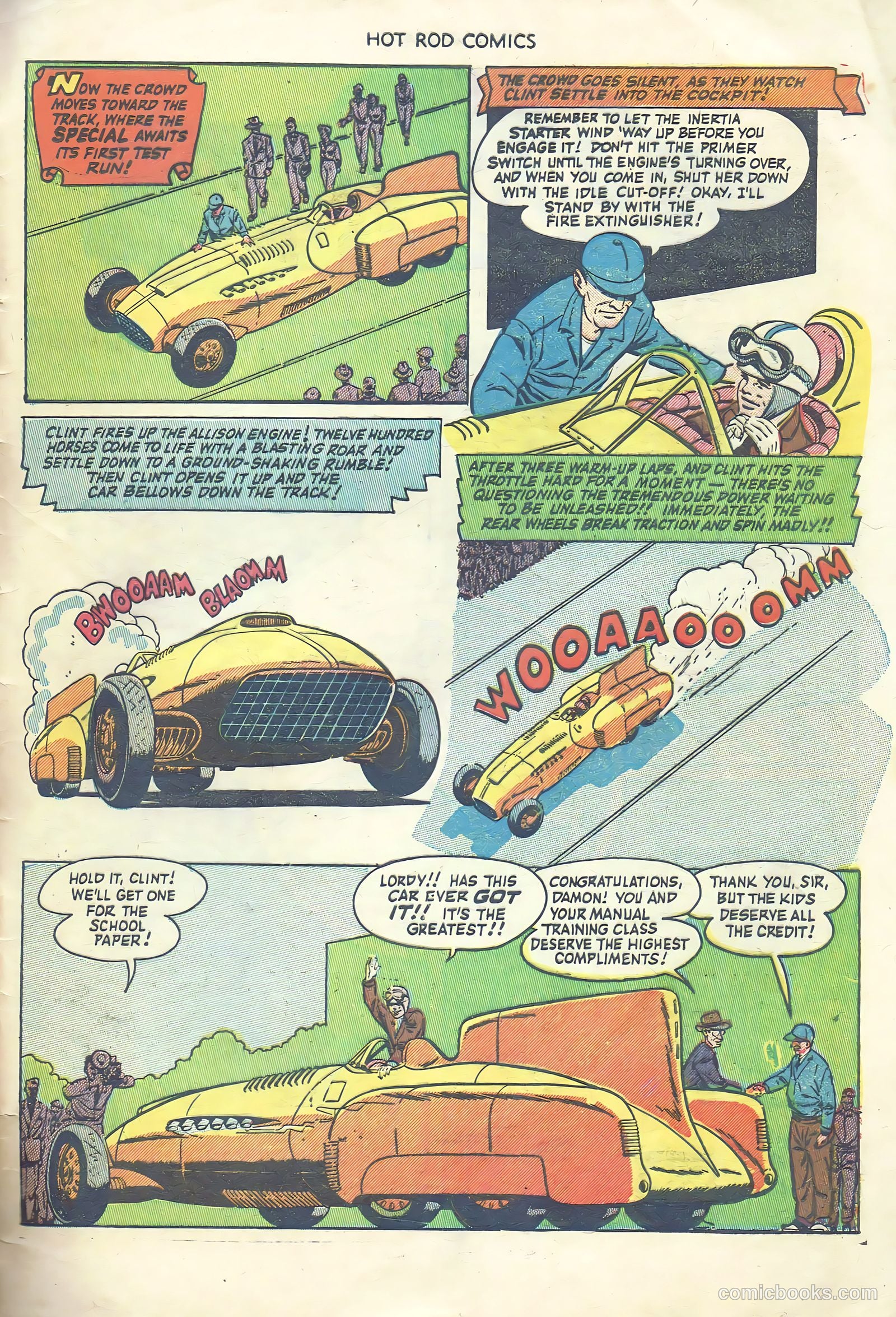 Hot Rod Comics #5 (1952) — page 32 of 35