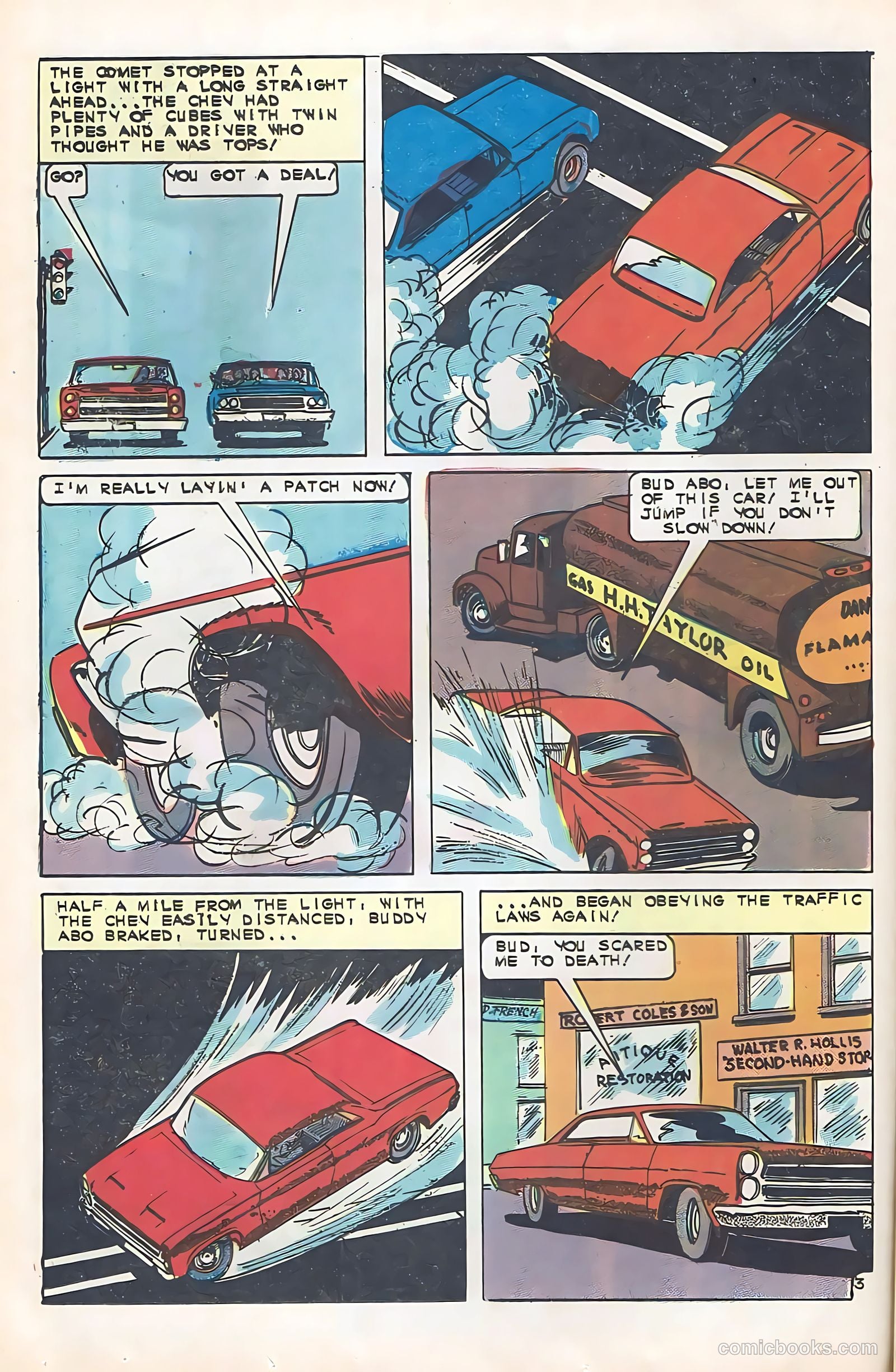 Hot Rod Racers #10 (1966) — page 16 of 36