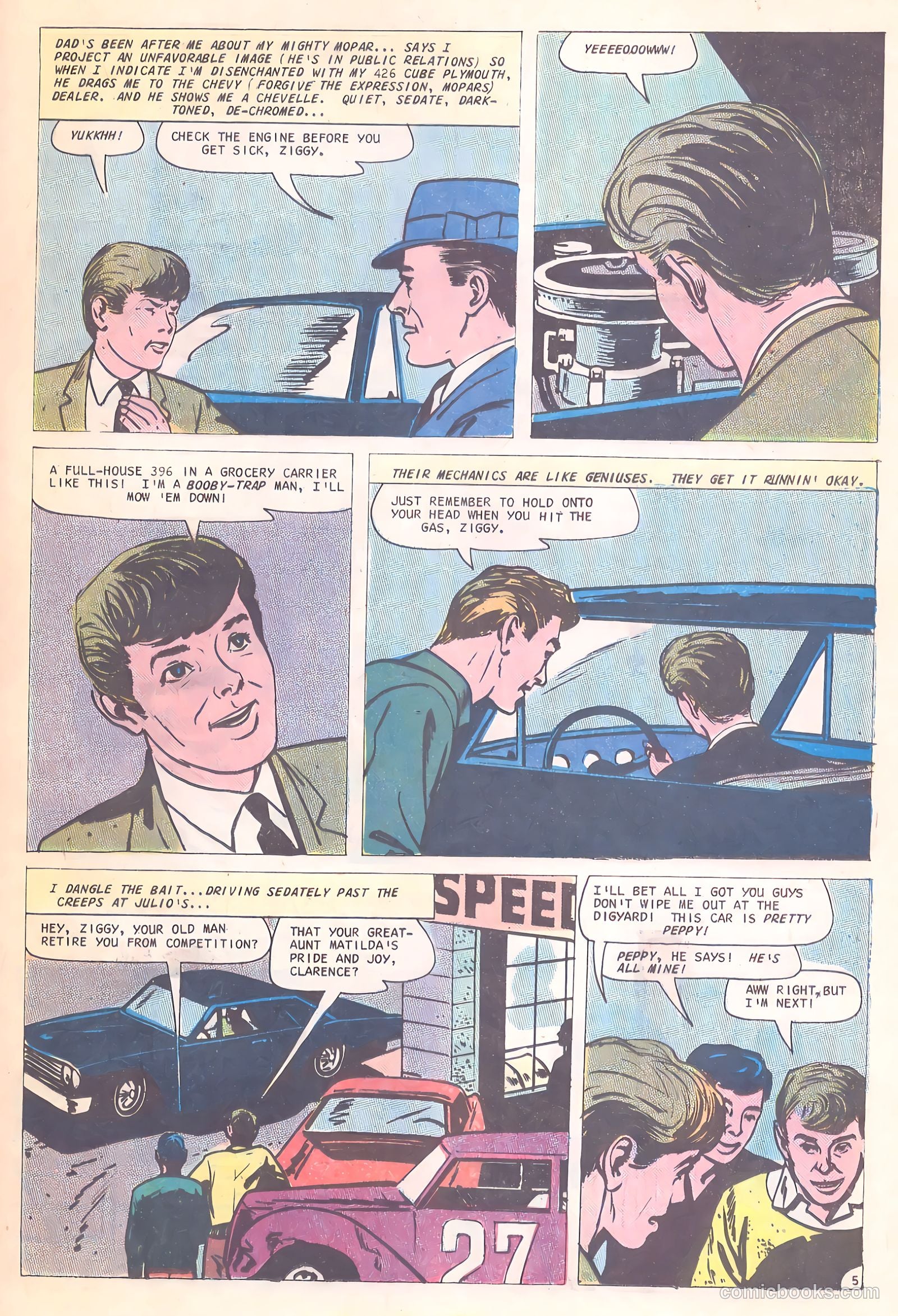 Hot Rod Racers #15 (1967) — page 21 of 36