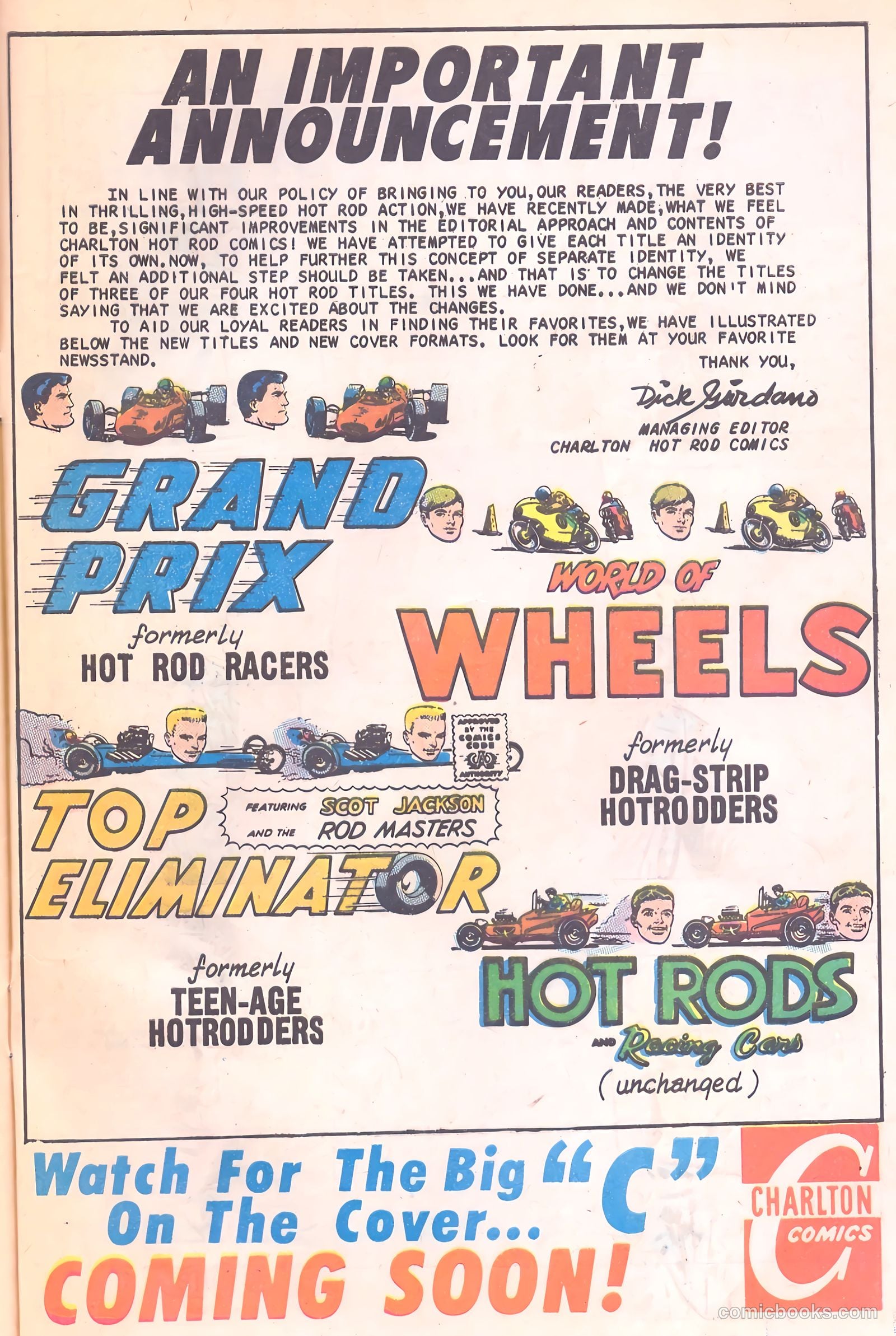 Hot Rod Racers #15 (1967) — page 33 of 36