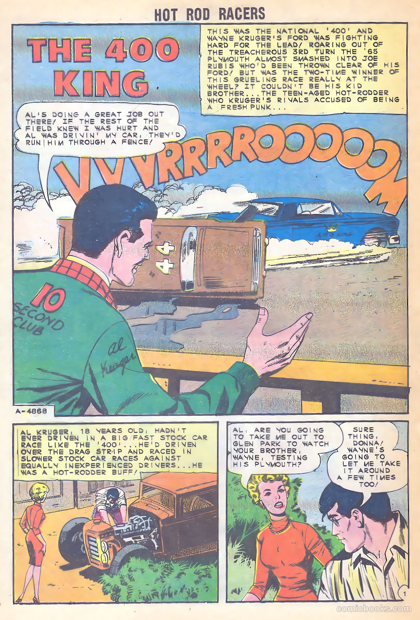 Hot Rod Racers #4 (1965) — page 21 of 37