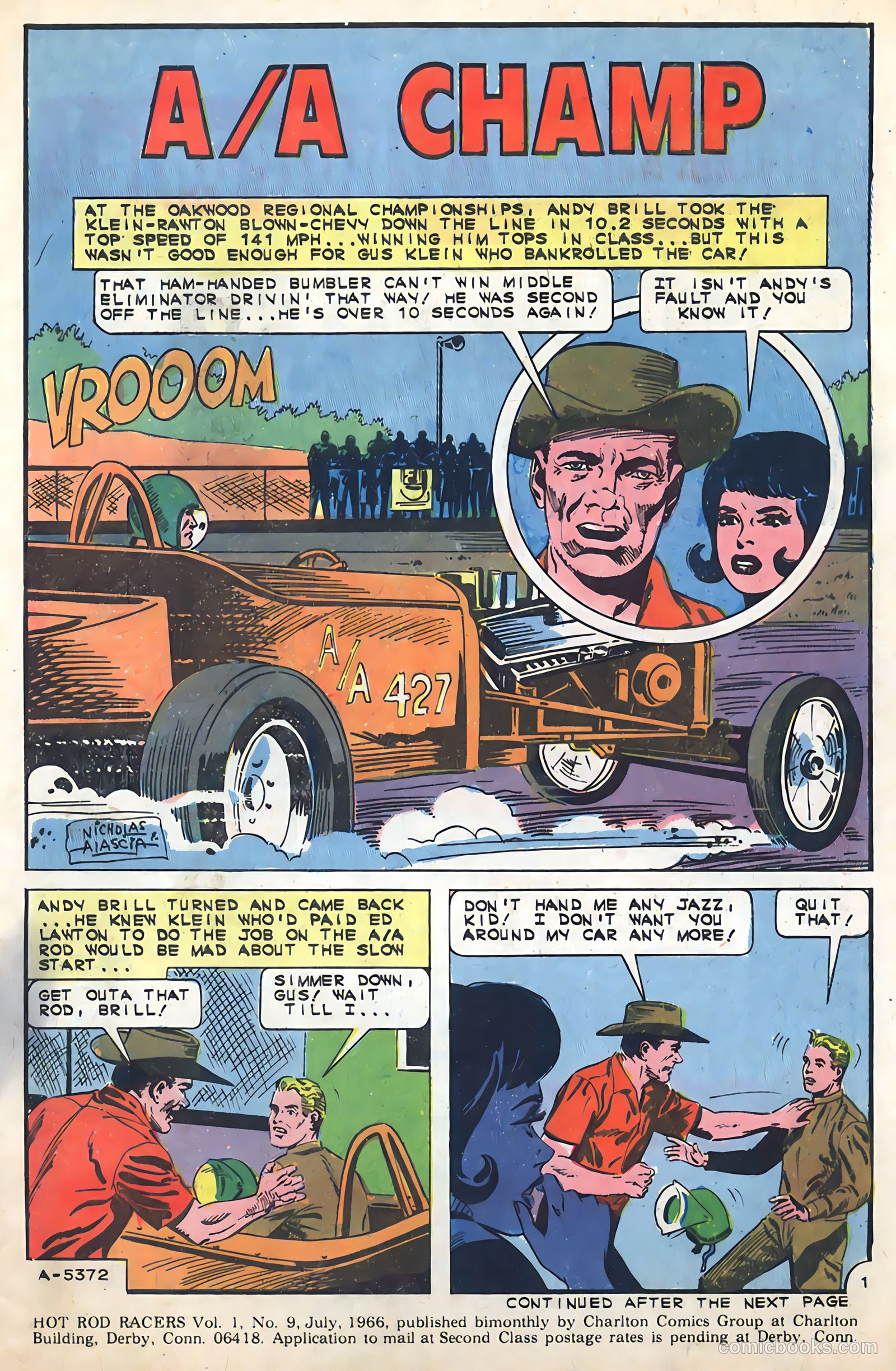 Hot Rod Racers #9 (1966) — page 3 of 35