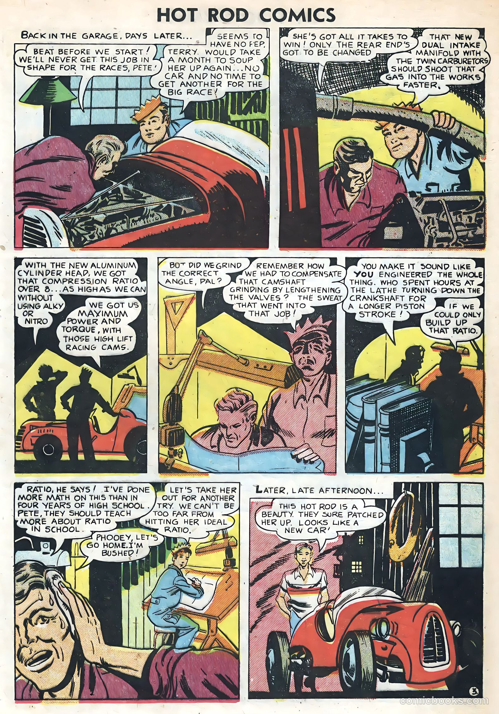 Hot Rods and Racing Cars #1 (1951) — page 5 of 36