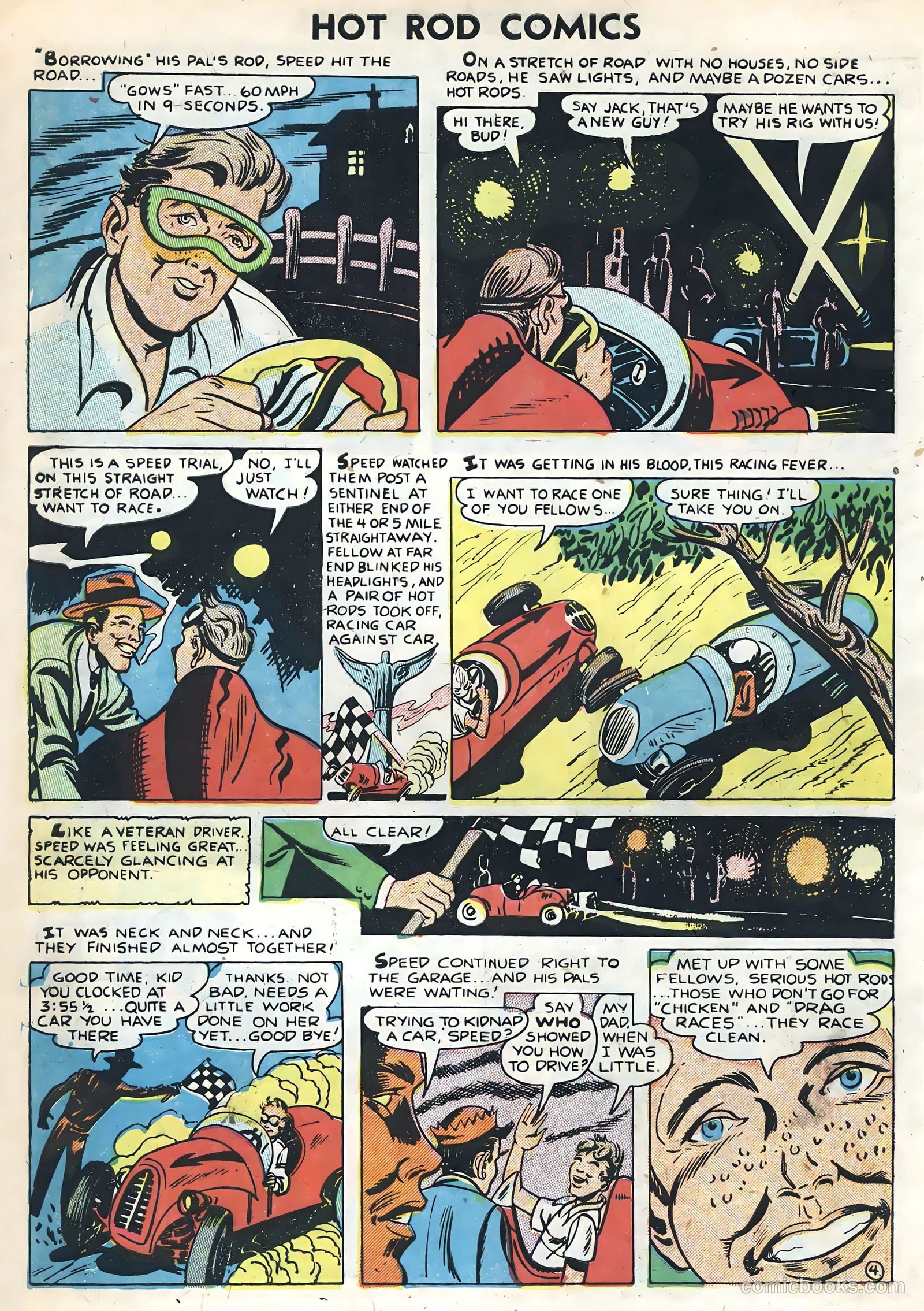 Hot Rods and Racing Cars #1 (1951) — page 6 of 36