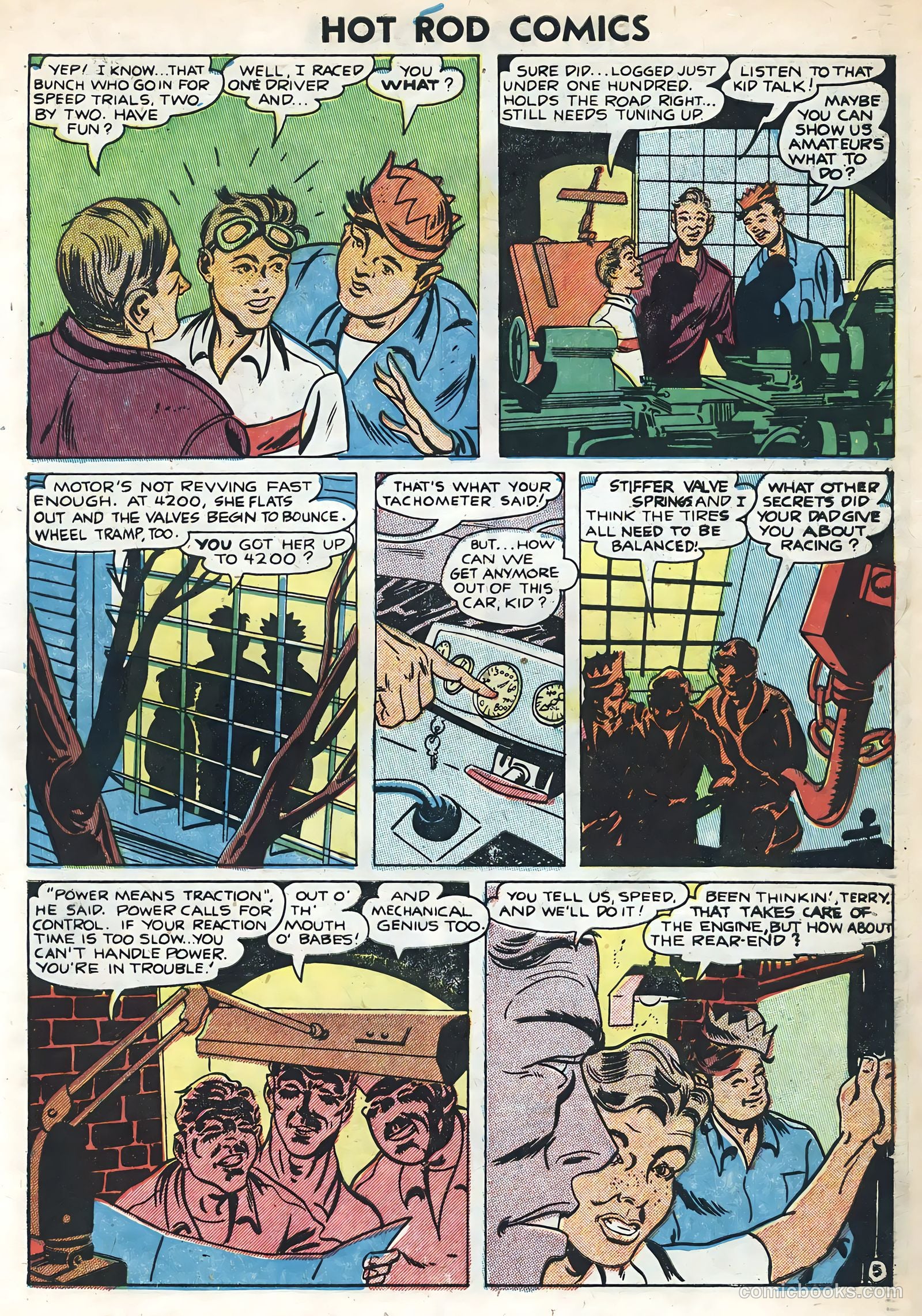 Hot Rods and Racing Cars #1 (1951) — page 7 of 36