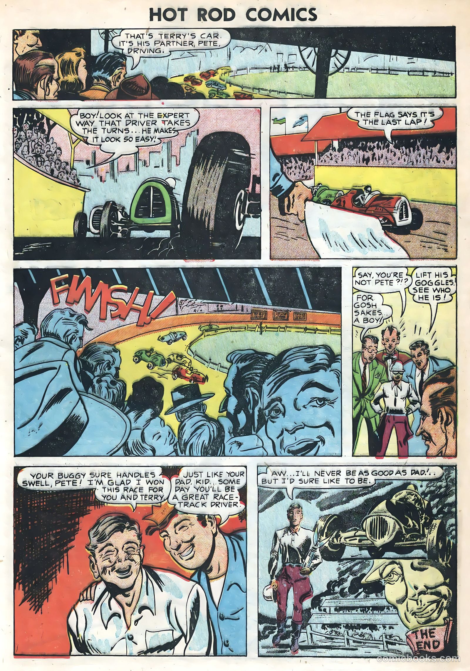 Hot Rods and Racing Cars #1 (1951) — page 9 of 36