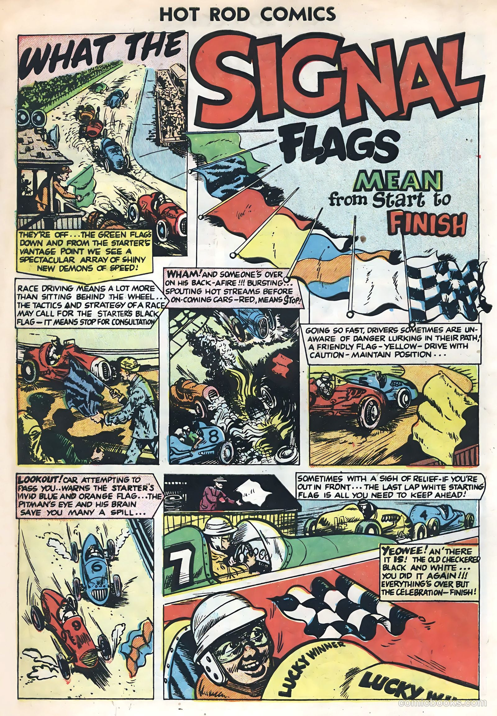 Hot Rods and Racing Cars #1 (1951) — page 10 of 36