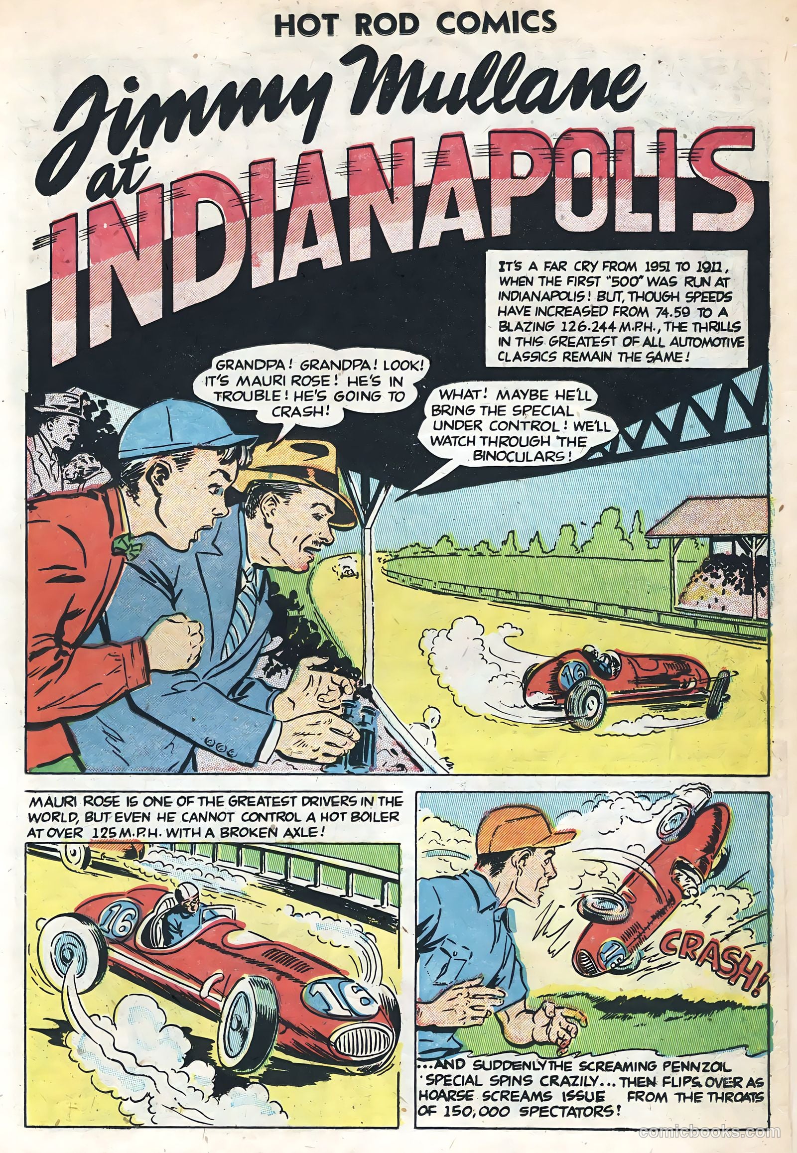 Hot Rods and Racing Cars #1 (1951) — page 11 of 36