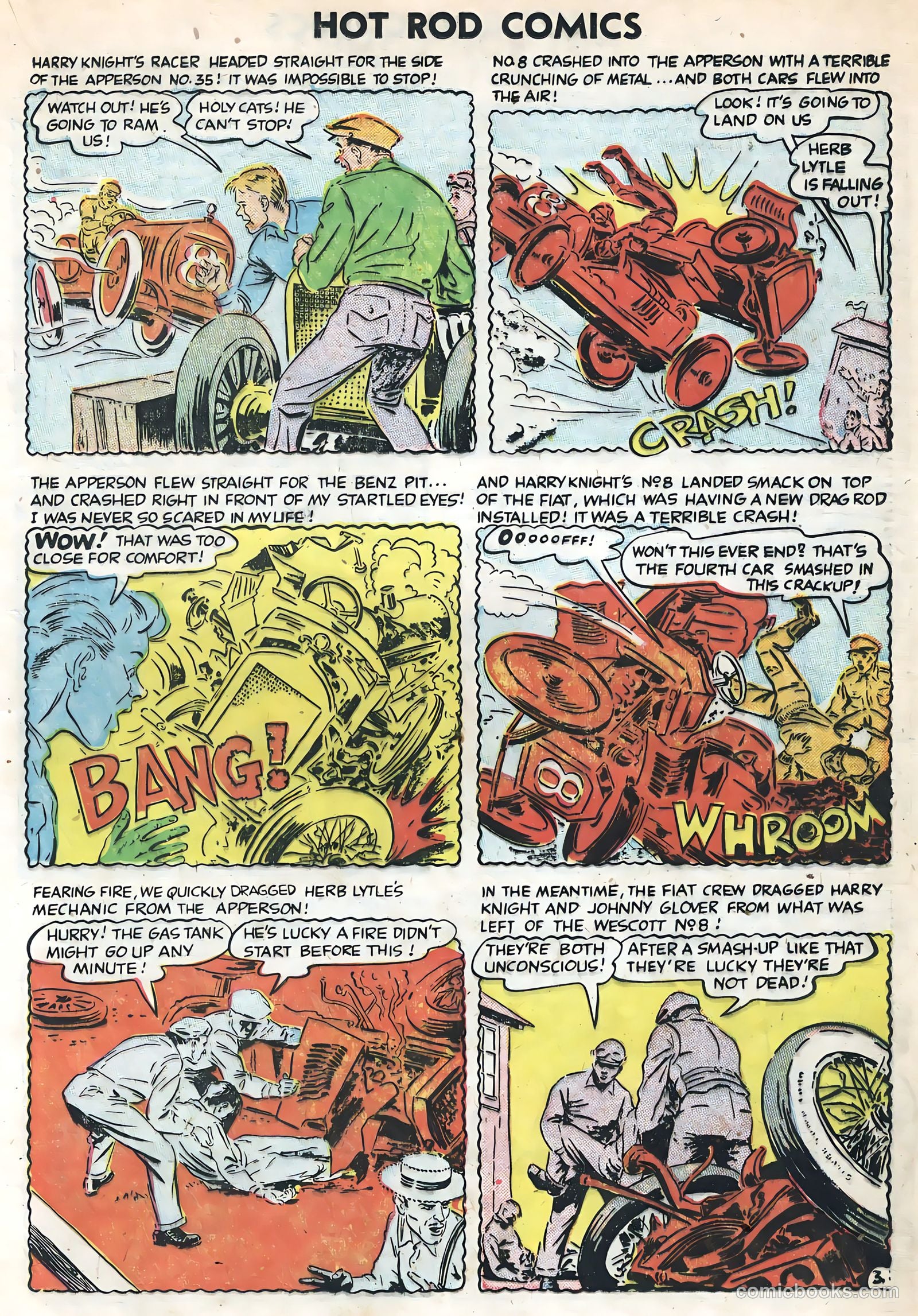 Hot Rods and Racing Cars #1 (1951) — page 13 of 36