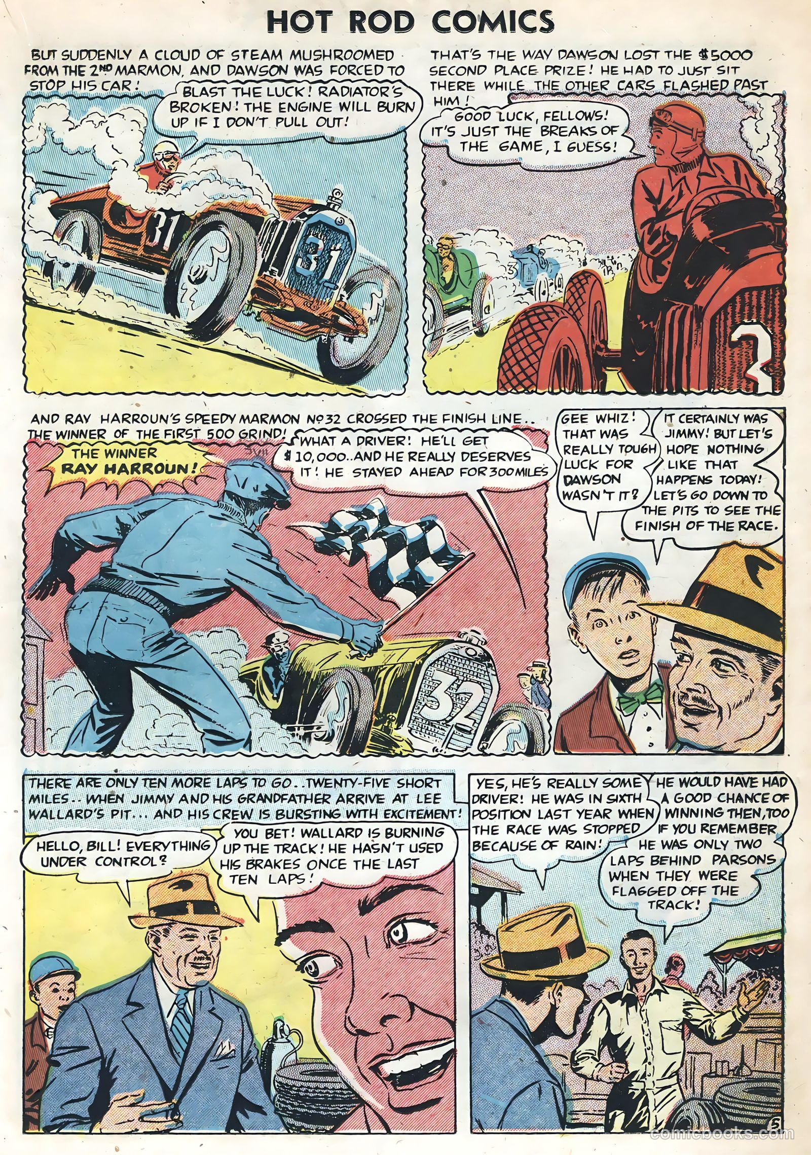 Hot Rods and Racing Cars #1 (1951) — page 15 of 36