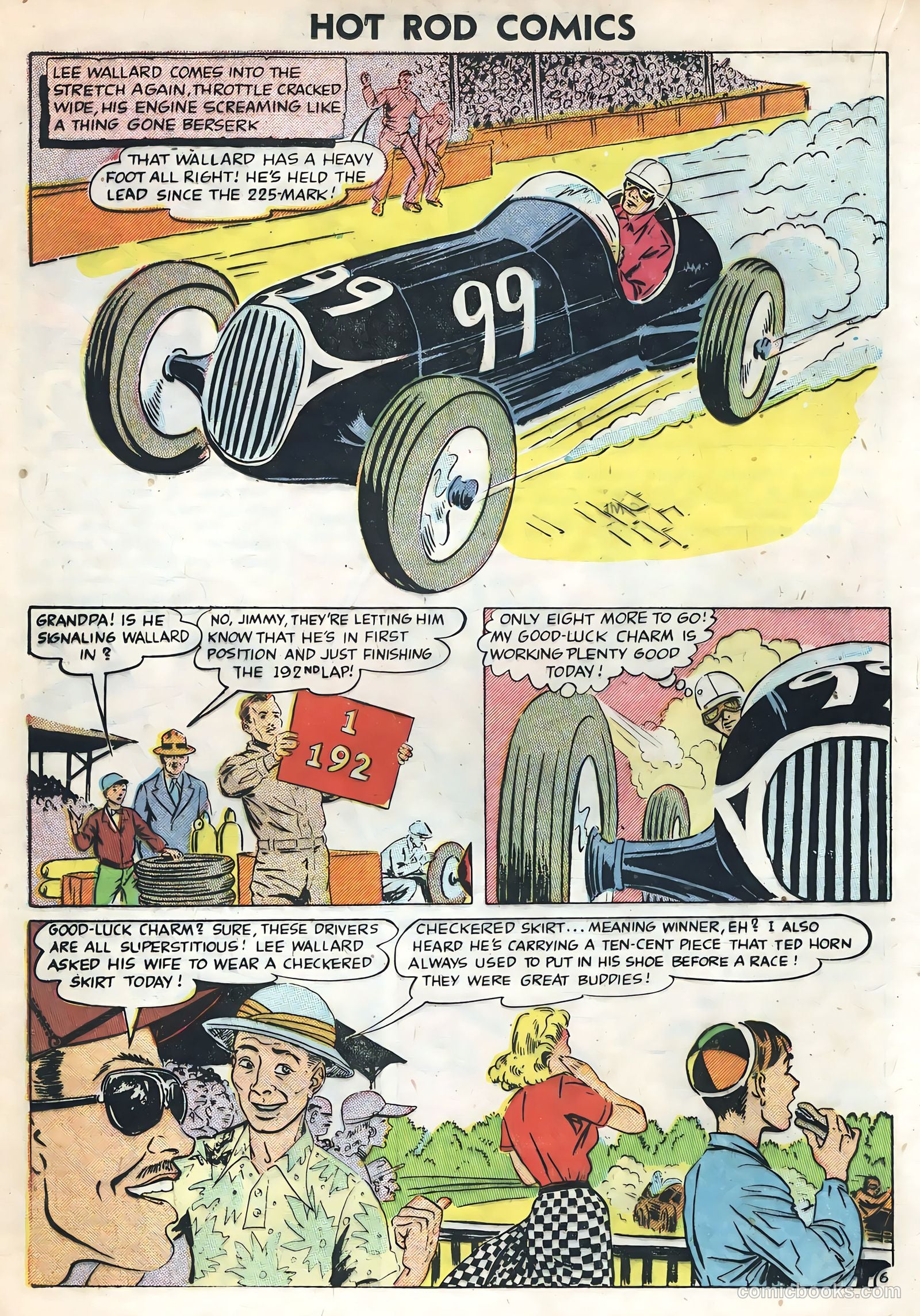 Hot Rods and Racing Cars #1 (1951) — page 16 of 36