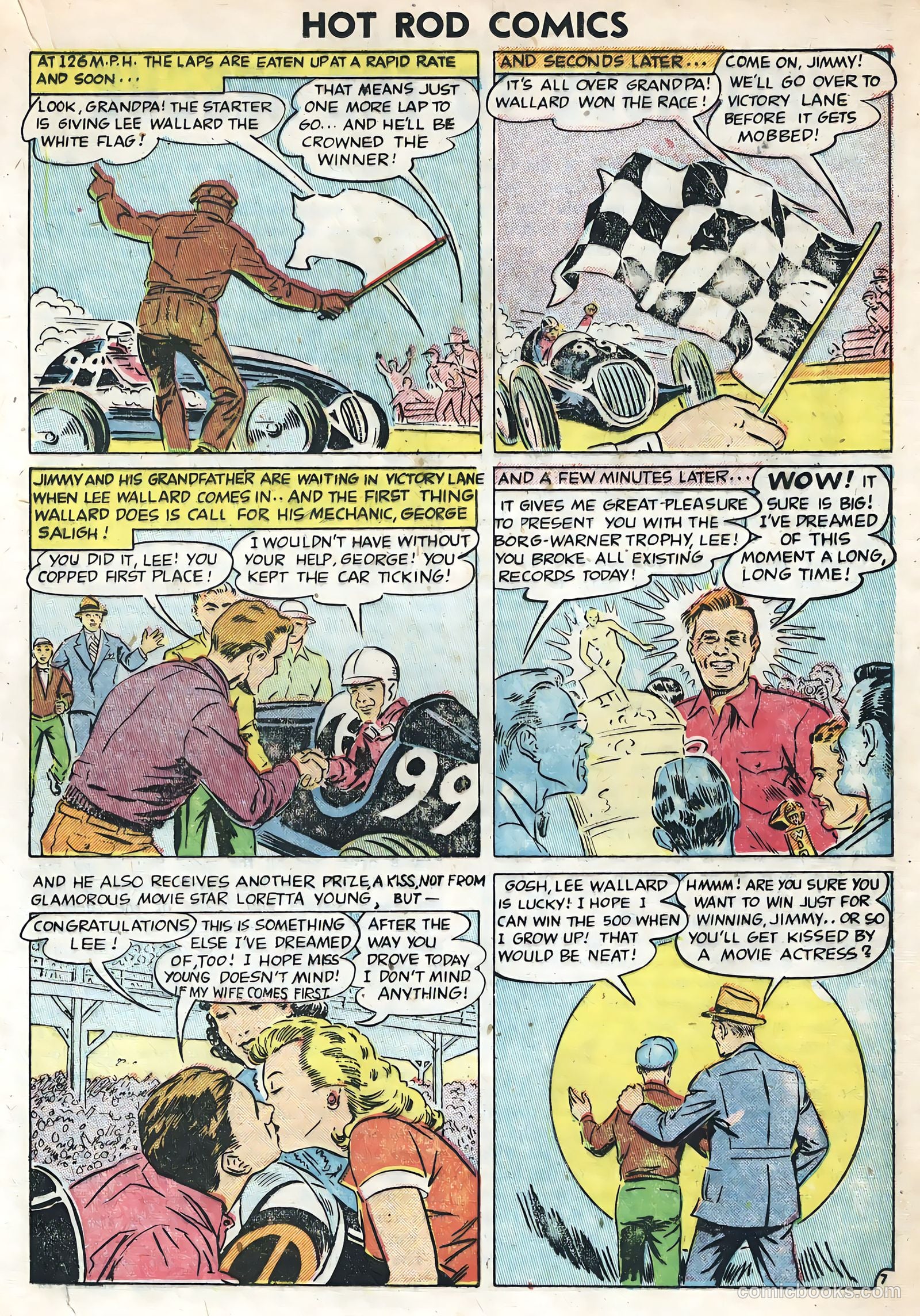 Hot Rods and Racing Cars #1 (1951) — page 17 of 36