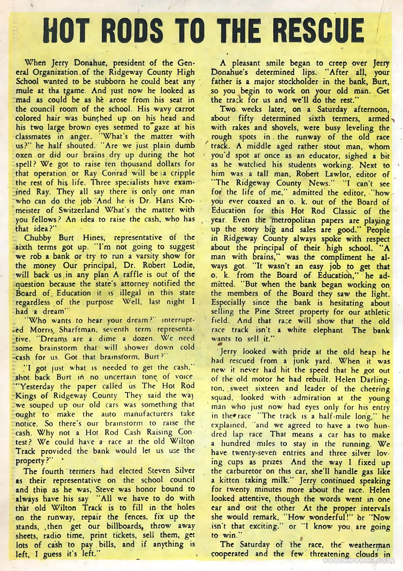 Hot Rods and Racing Cars #1 (1951) — page 18 of 36