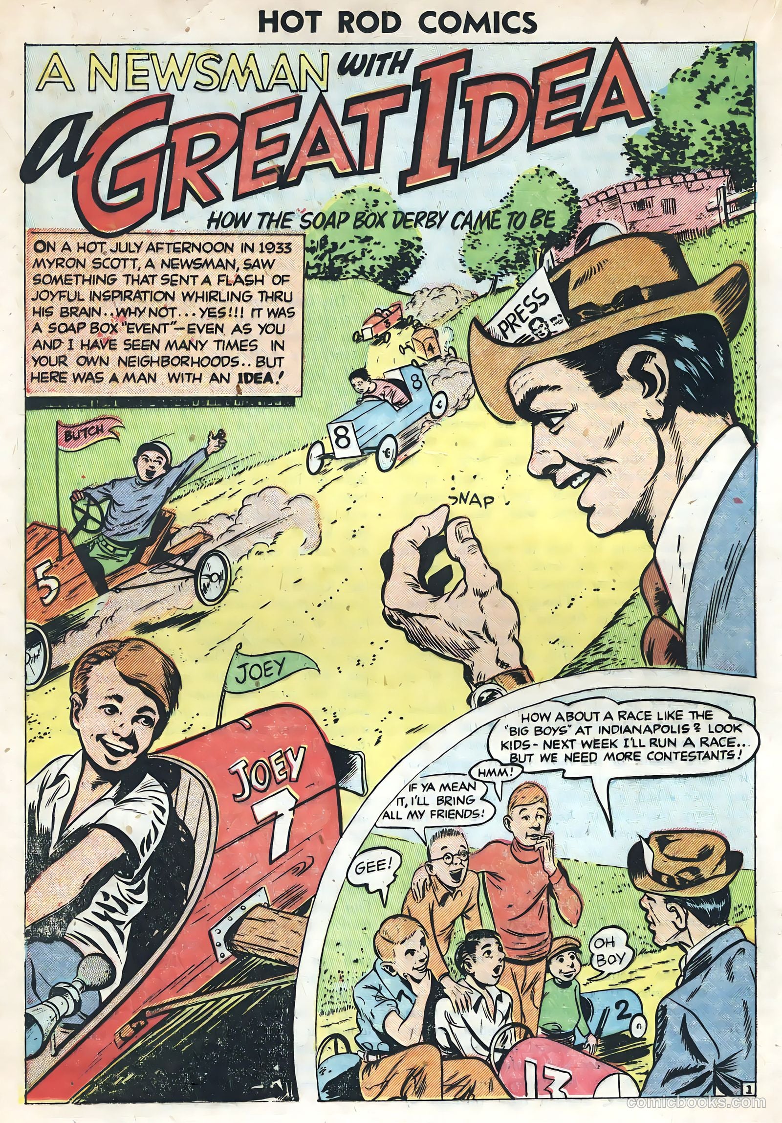 Hot Rods and Racing Cars #1 (1951) — page 20 of 36