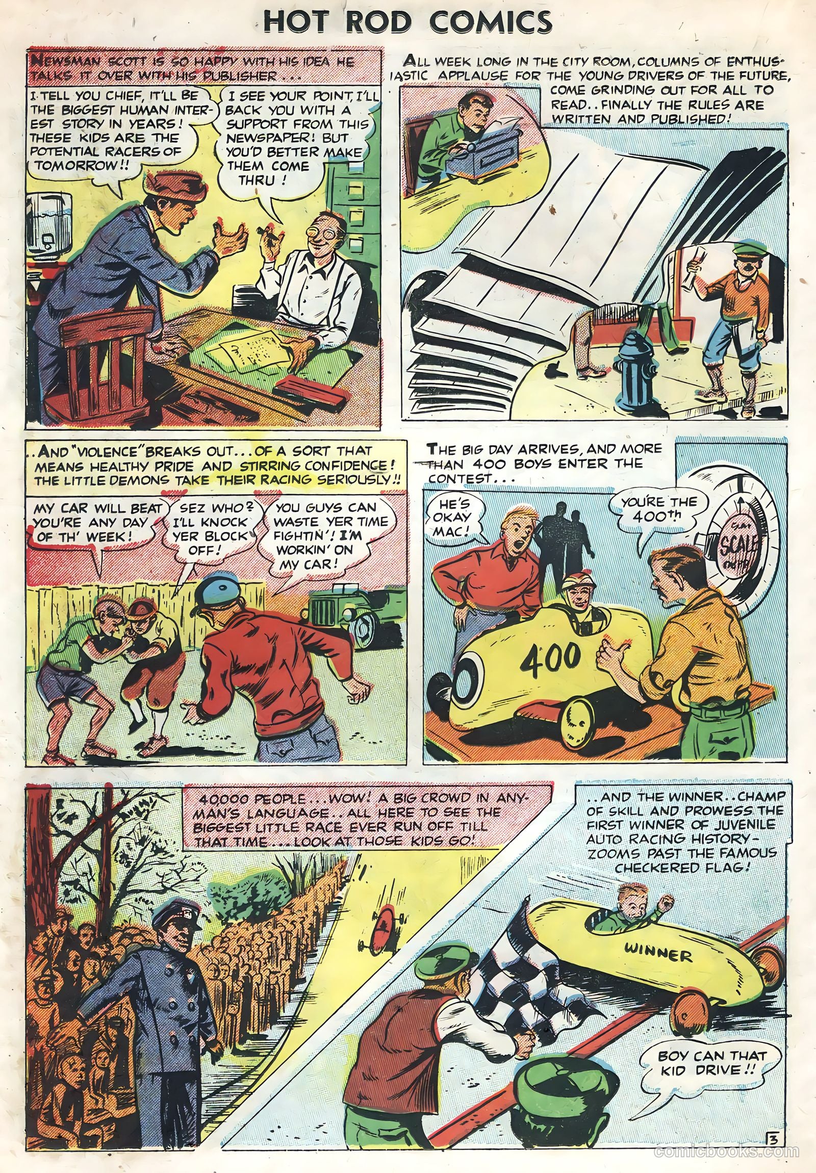 Hot Rods and Racing Cars #1 (1951) — page 22 of 36