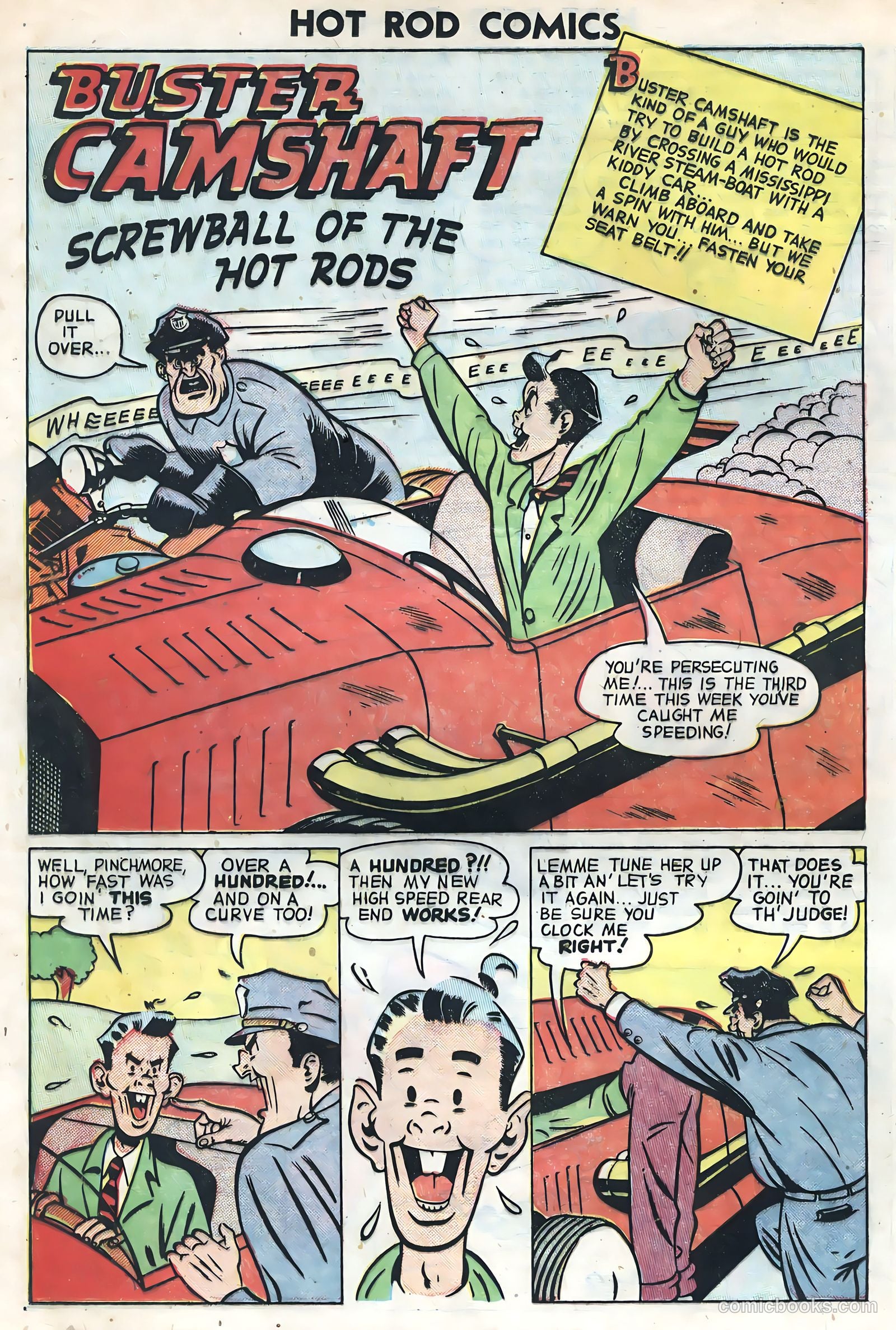 Hot Rods and Racing Cars #1 (1951) — page 24 of 36